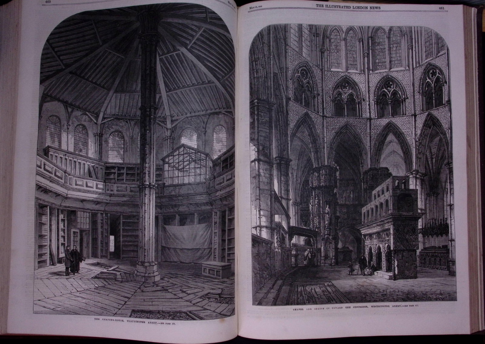 The Illustrated London News Antique Bound Edition Jan-June 1866 Over 600 Pages. - 15