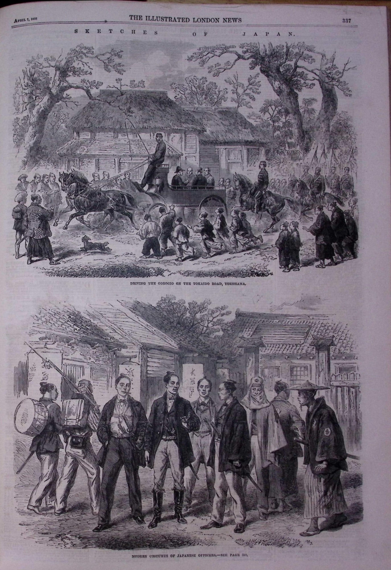 The Illustrated London News Antique Bound Edition Jan-June 1866 Over 600 Pages. - 16