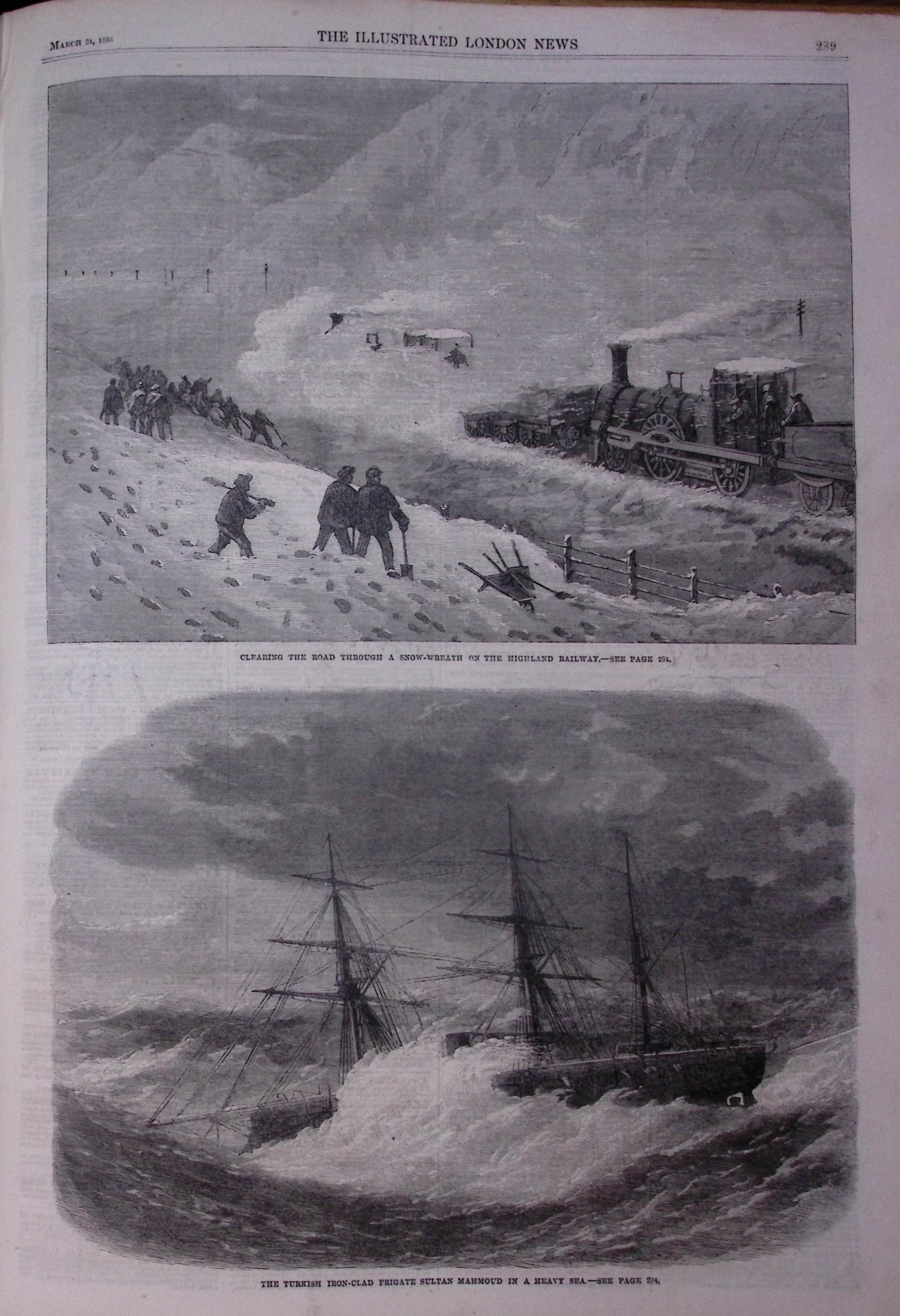 The Illustrated London News Antique Bound Edition Jan-June 1866 Over 600 Pages. - 17