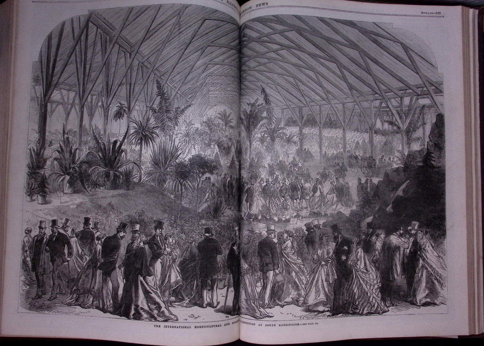 The Illustrated London News Antique Bound Edition Jan-June 1866 Over 600 Pages. - 20