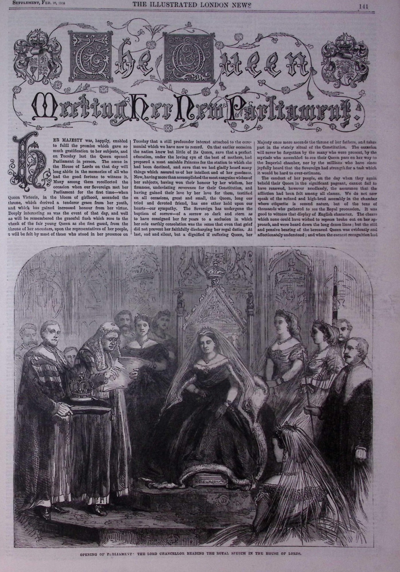 The Illustrated London News Antique Bound Edition Jan-June 1866 Over 600 Pages. - 5