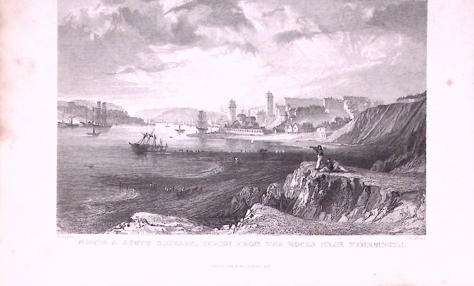 North & South Shields Northumberland 1835 Antique Steel Engraving-23-TR: Title: North & South Shields Northumberland 1835 Antique Steel Engraving-23-TR Description: This Image Steel Engraved Print Has Been Removed from an Antique 1835 Edition of. Westmorland, Cu