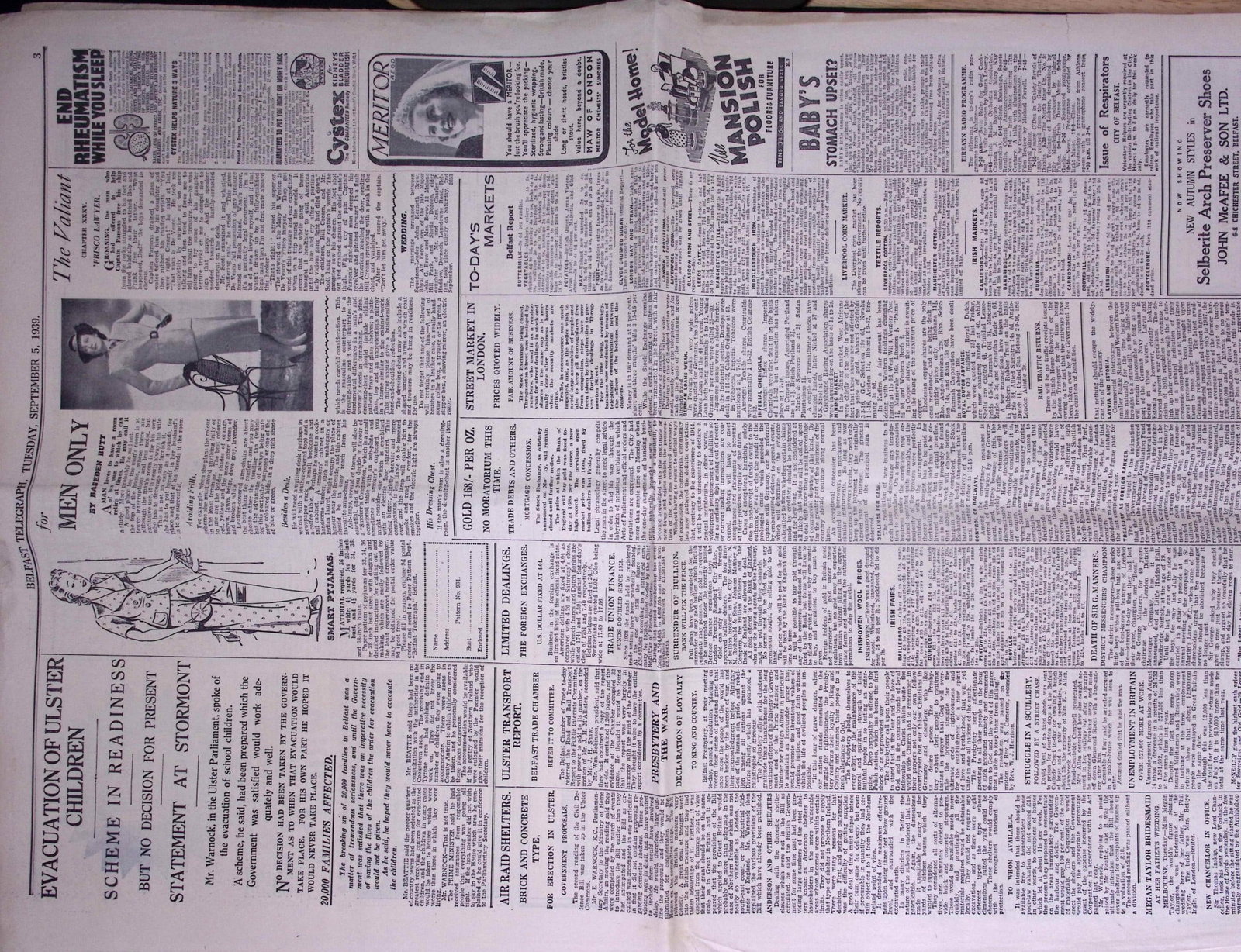 Job-Lot Original Belfast Ireland WW2 Newspapers Images & Reports of The War-43. - 10