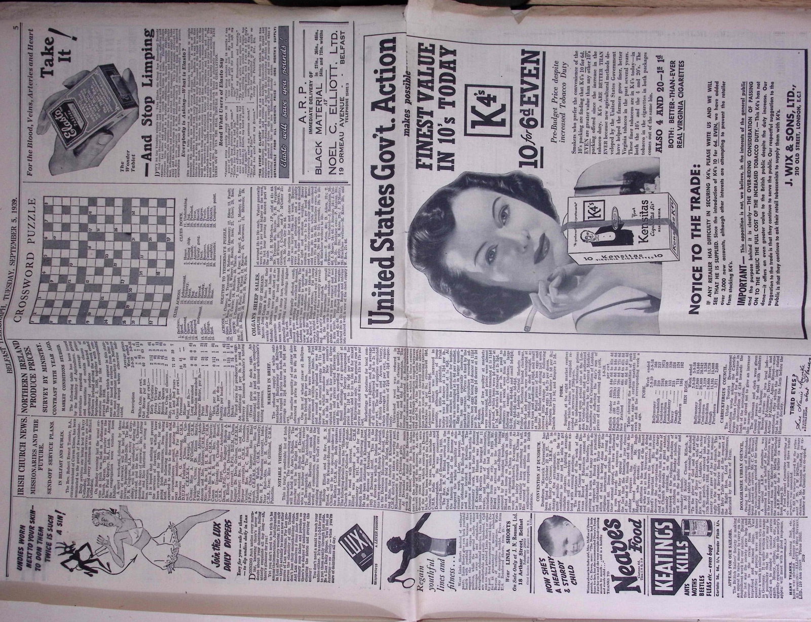 Job-Lot Original Belfast Ireland WW2 Newspapers Images & Reports of The War-43. - 11