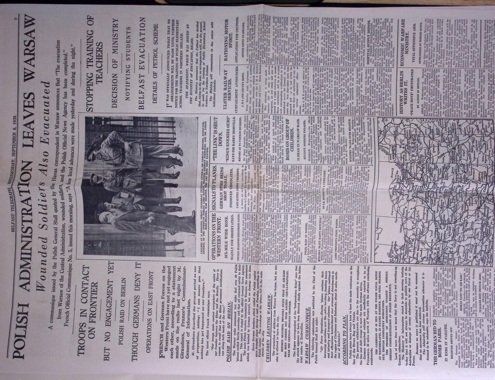Job-Lot Original Belfast Ireland WW2 Newspapers Images & Reports of The War-43. - 13