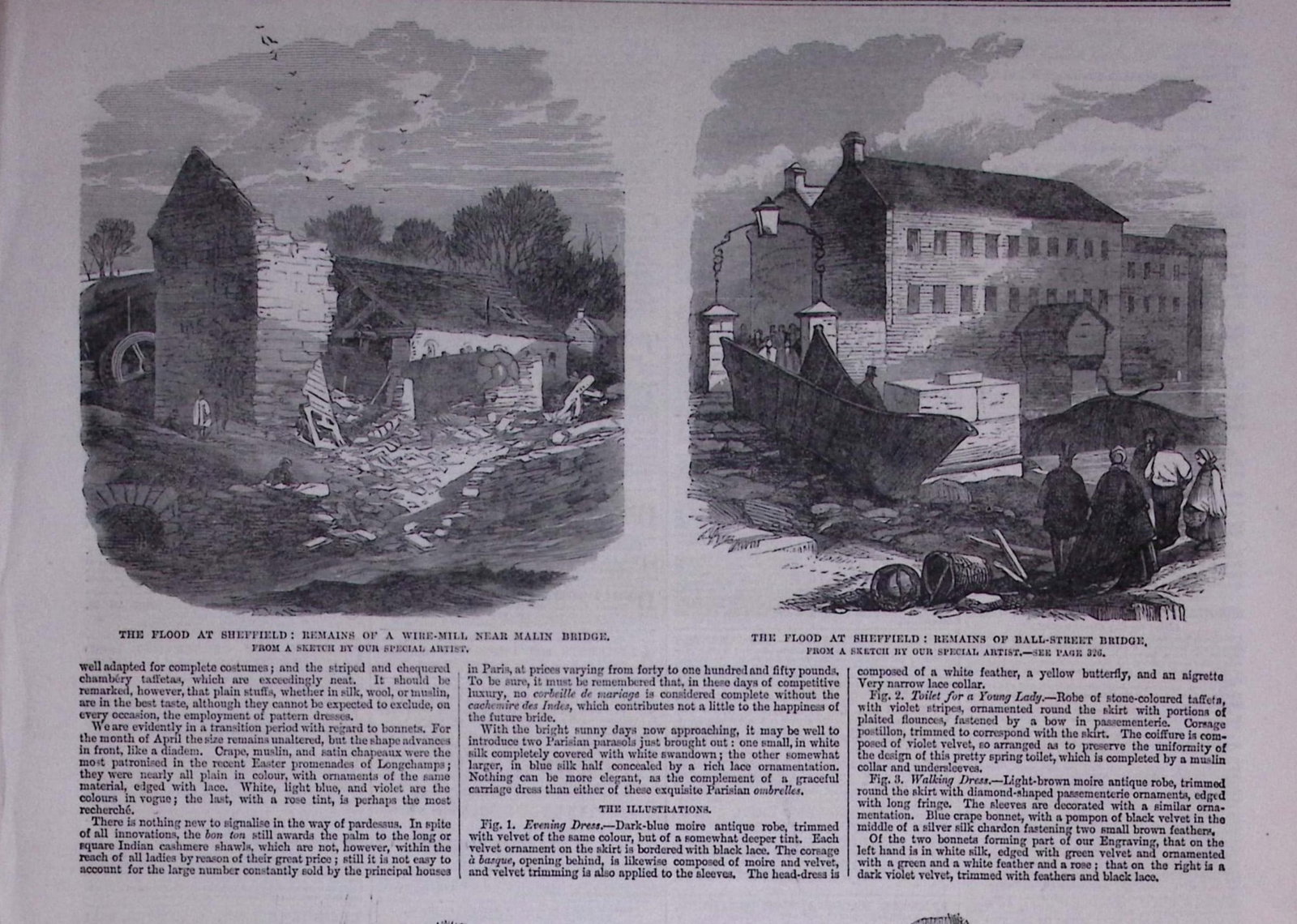 The Great Sheffield Flood of 1864-240 People Died, over 4,000 Houses Destroyed Newspaper-2. - 2