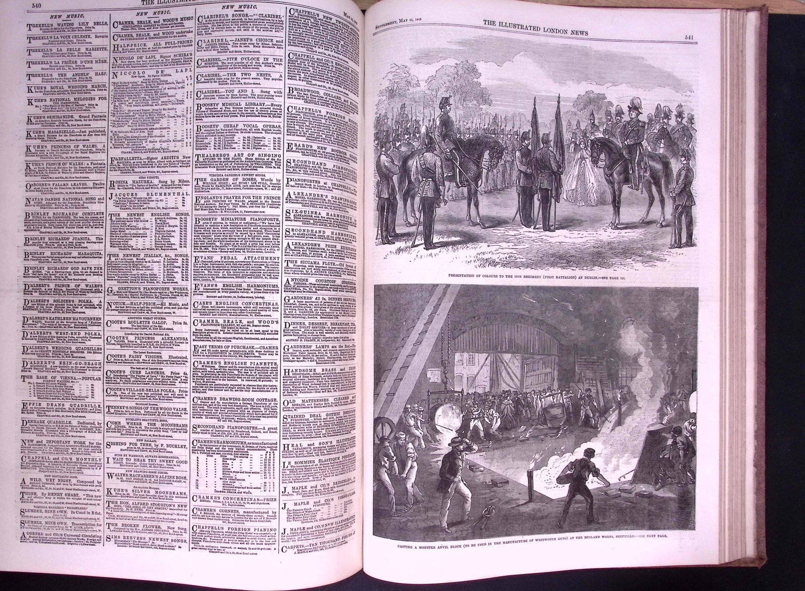 The Illustrated London News Antique Bound Edition Jan – June 1863 Over 700 Pages. - 2