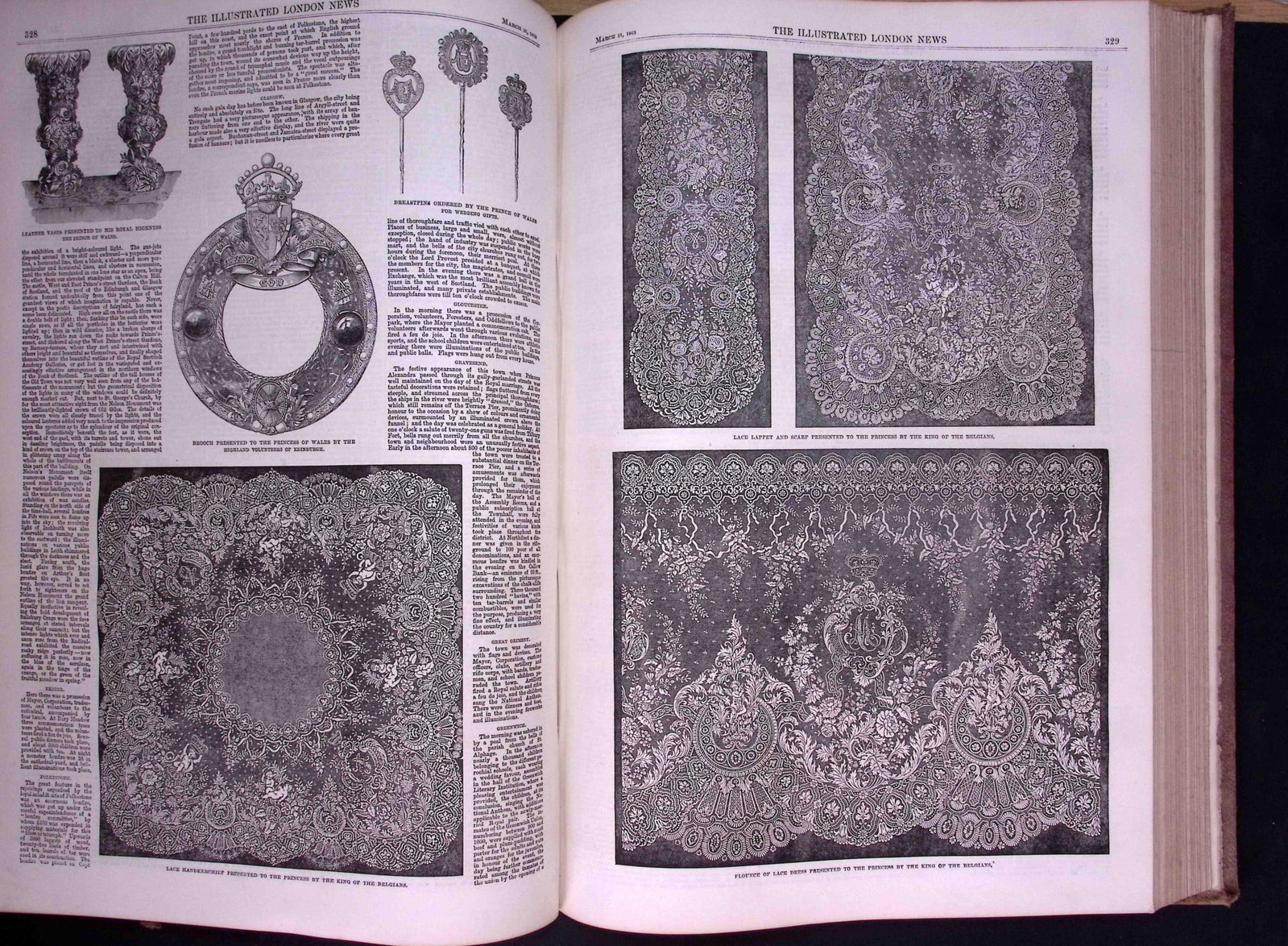 The Illustrated London News Antique Bound Edition Jan – June 1863 Over 700 Pages. - 7