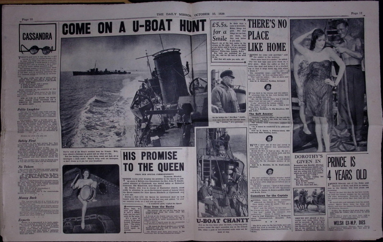 Job-Lot Original 1939 WW2 Newspapers Images & Reports of The War-23. - 7