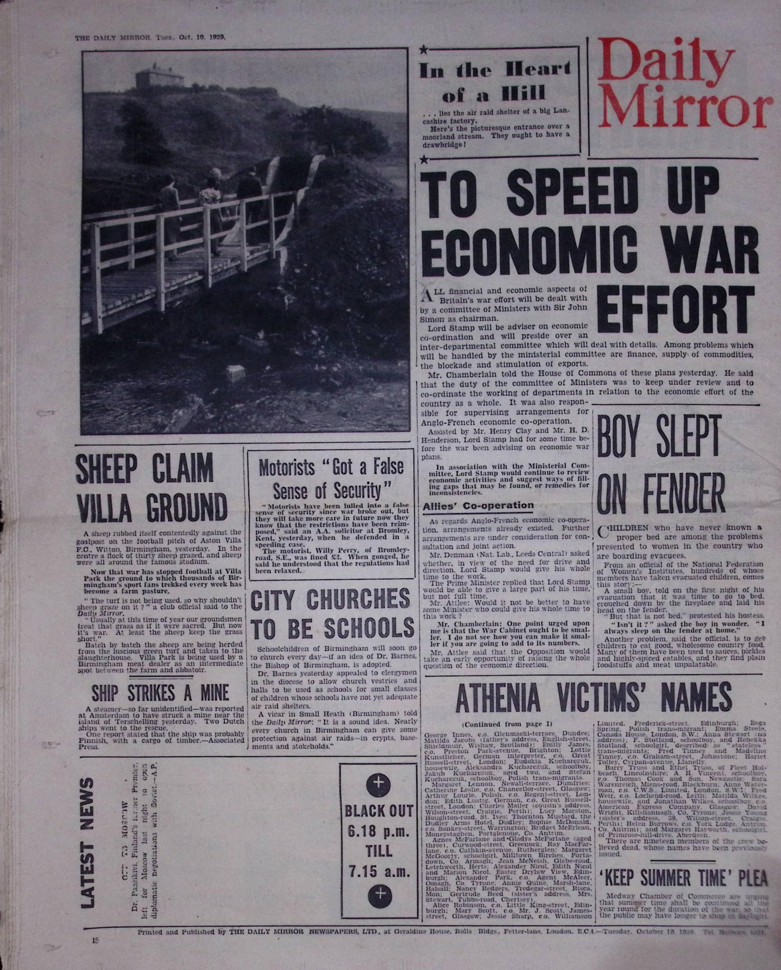Job-Lot Original 1939 WW2 Newspapers Images & Reports of The War-23. - 8