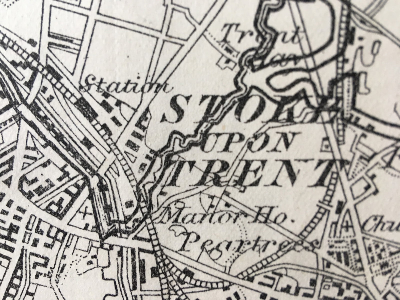 Antique 139 Years-Old Scarce Map Stoke On Trent 1885 Boundary Changes. - 6