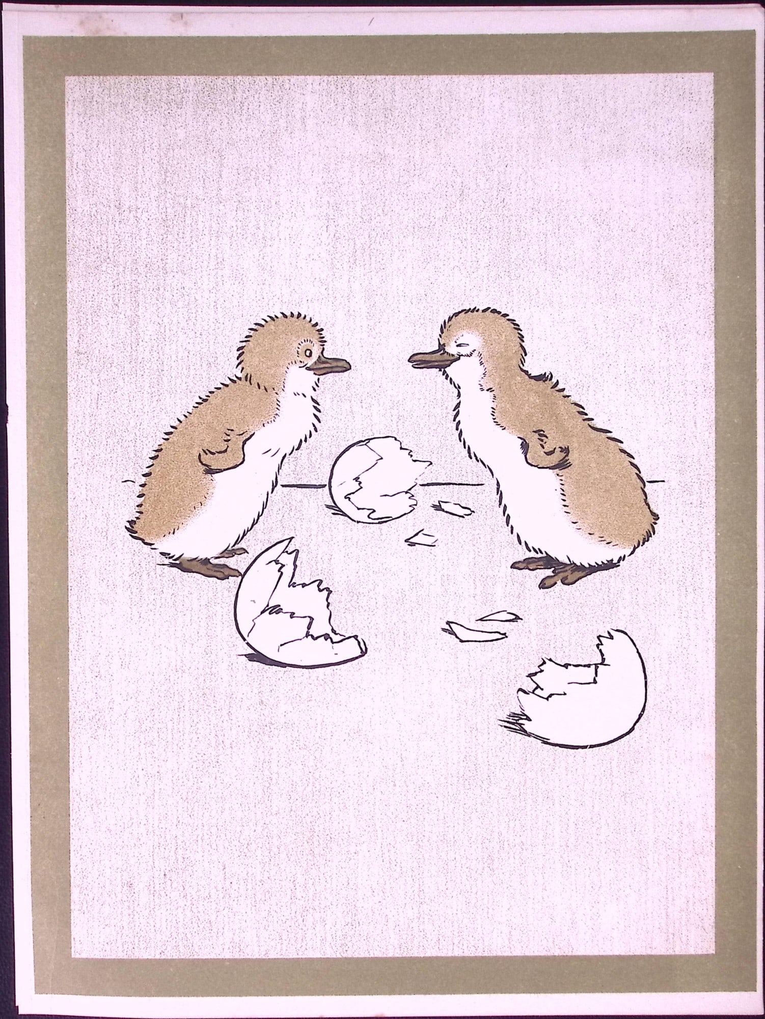Cecil Aldin Antique Zoo Babies Scarce Coloured Illustration “The Penquins”-11: Title: Cecil Aldin Antique Zoo Babies Scarce Coloured Illustration “The Penquins”-11 Description: This Difficult to Obtain Illustration Has Been Removed from an Original Edition of.