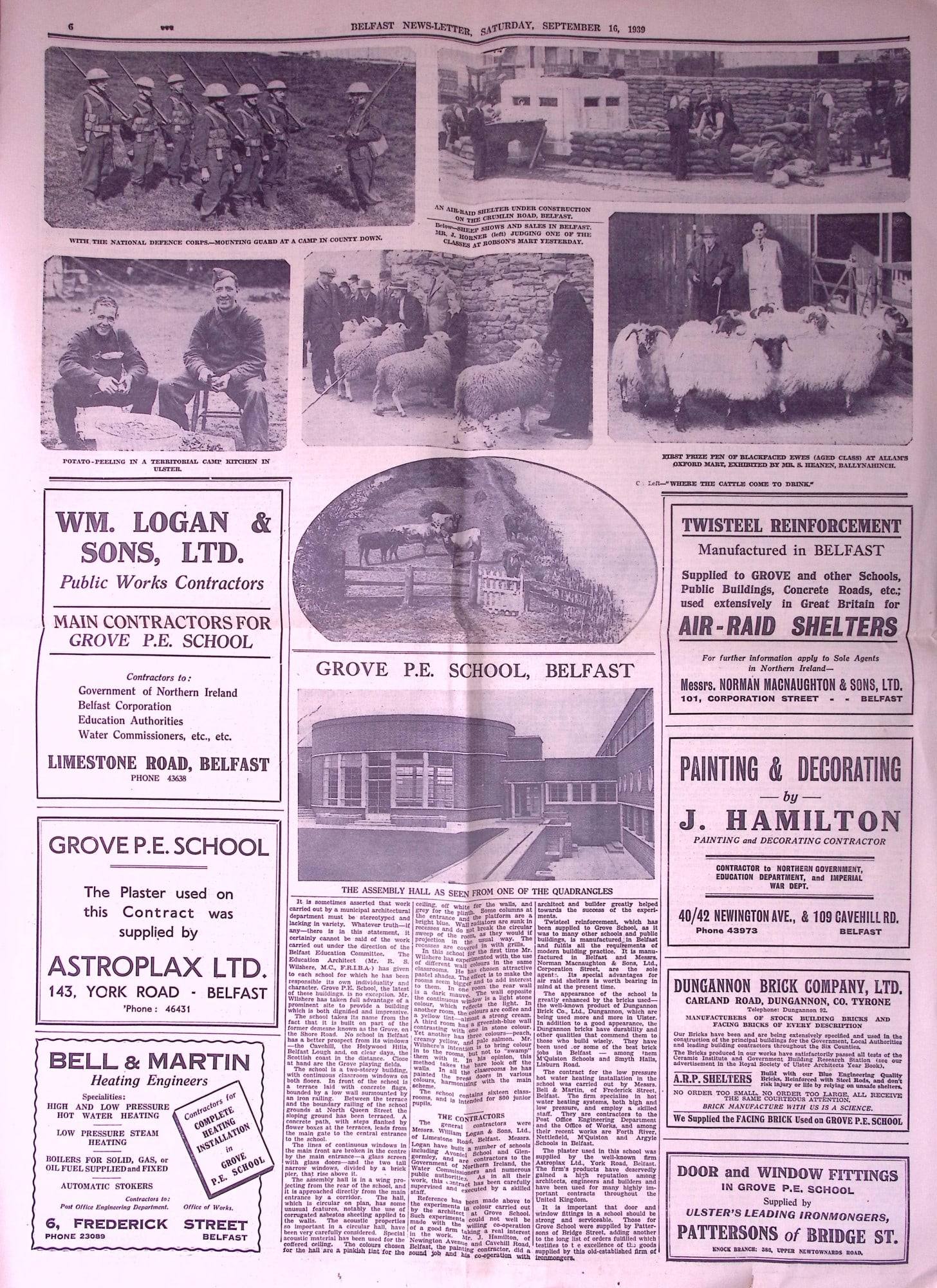 Job-Lot Original Belfast Ireland WW2 Newspapers Images & Reports of The War-40. - 10