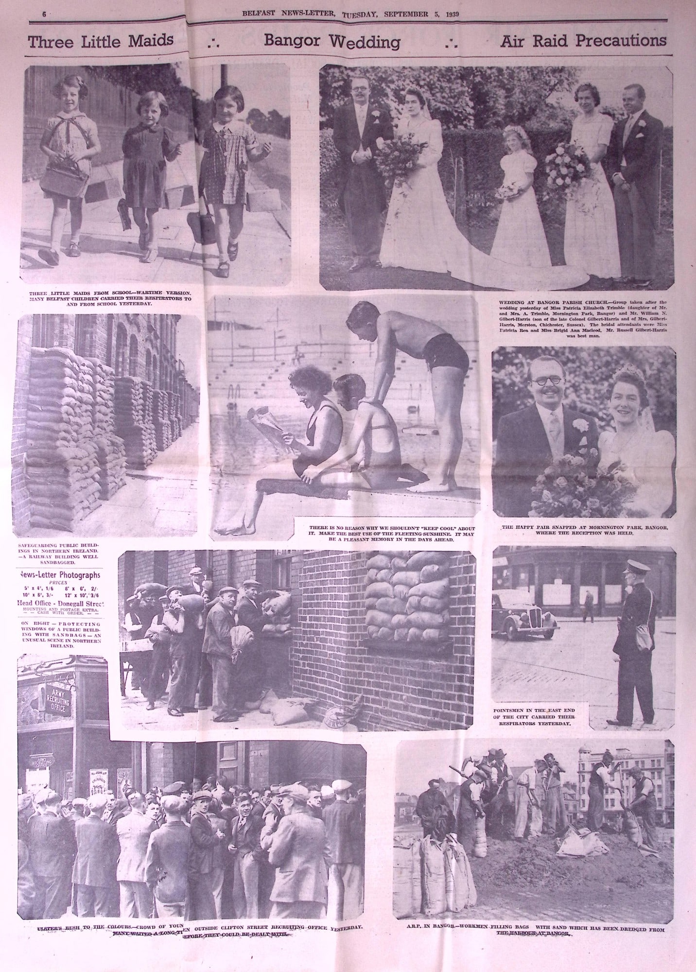 Job-Lot Original Belfast Ireland WW2 Newspapers Images & Reports of The War-40. - 11