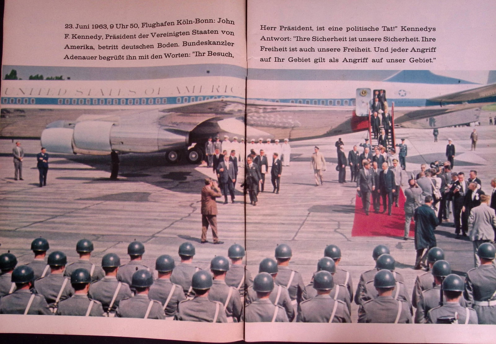 John F Kennedy Historic Trip to Berlin 76 Page Magazine 1963 Berliner Jlluftrirt - 2