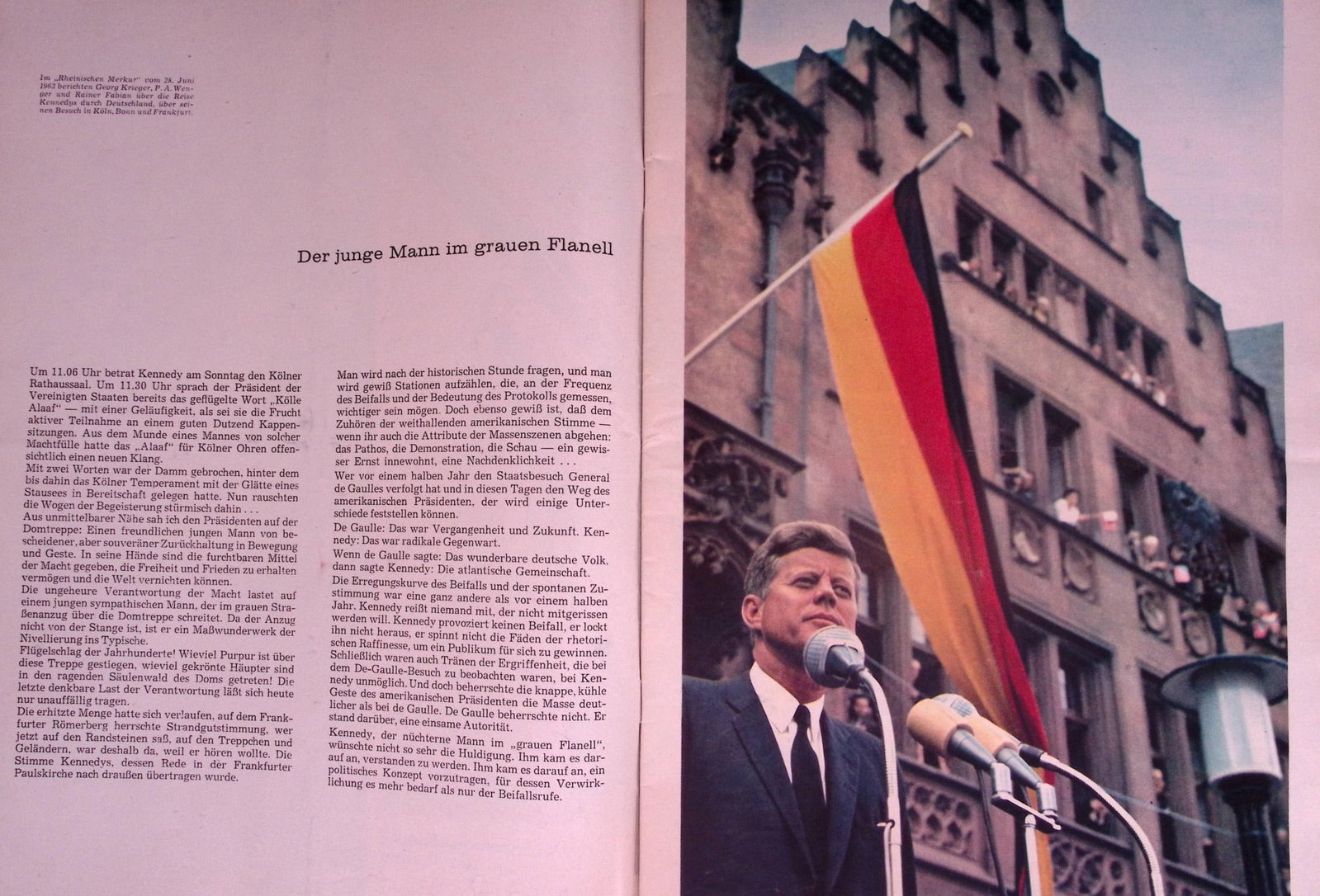 John F Kennedy Historic Trip to Berlin 76 Page Magazine 1963 Berliner Jlluftrirt - 3
