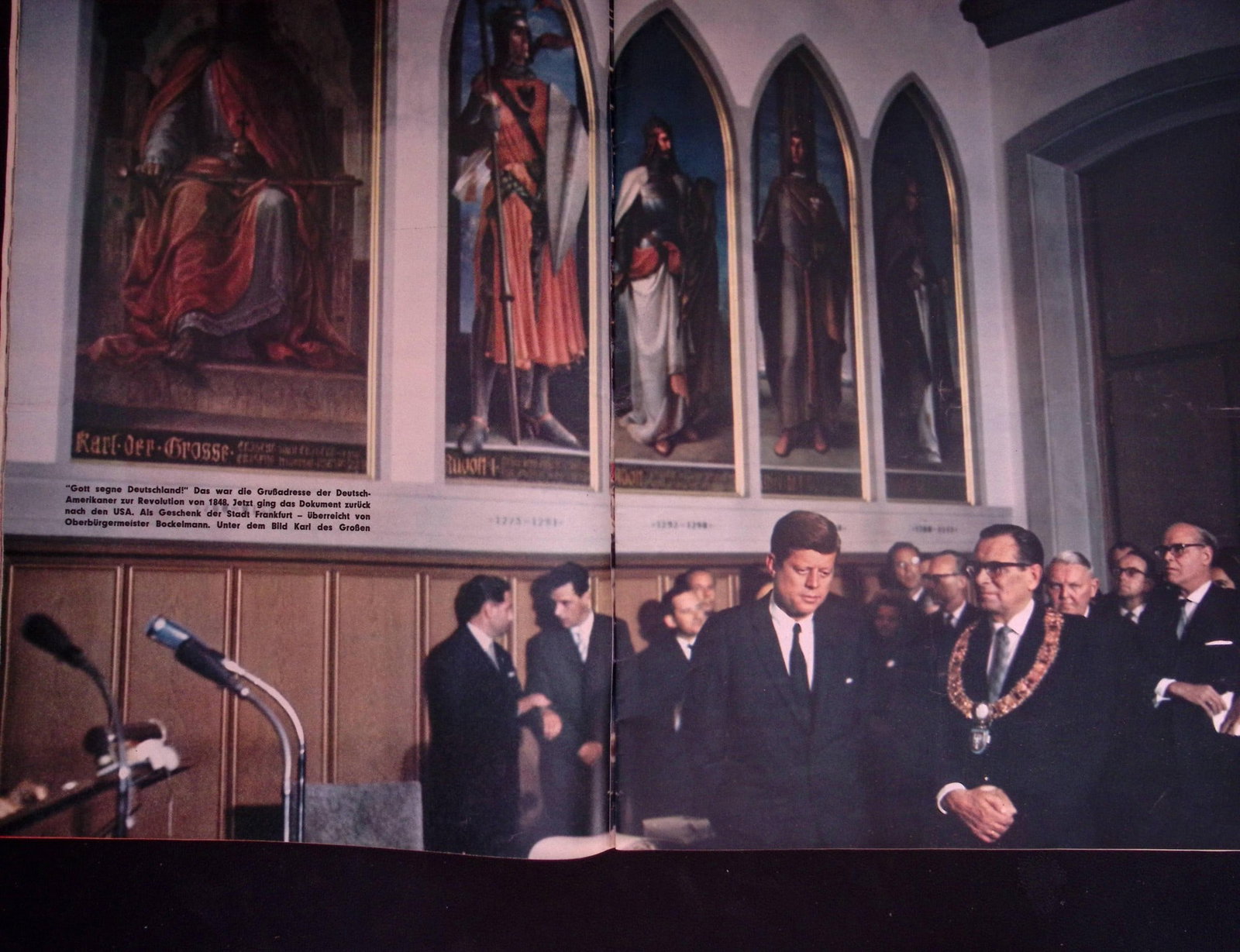 John F Kennedy Historic Trip to Berlin 76 Page Magazine 1963 Berliner Jlluftrirt - 4