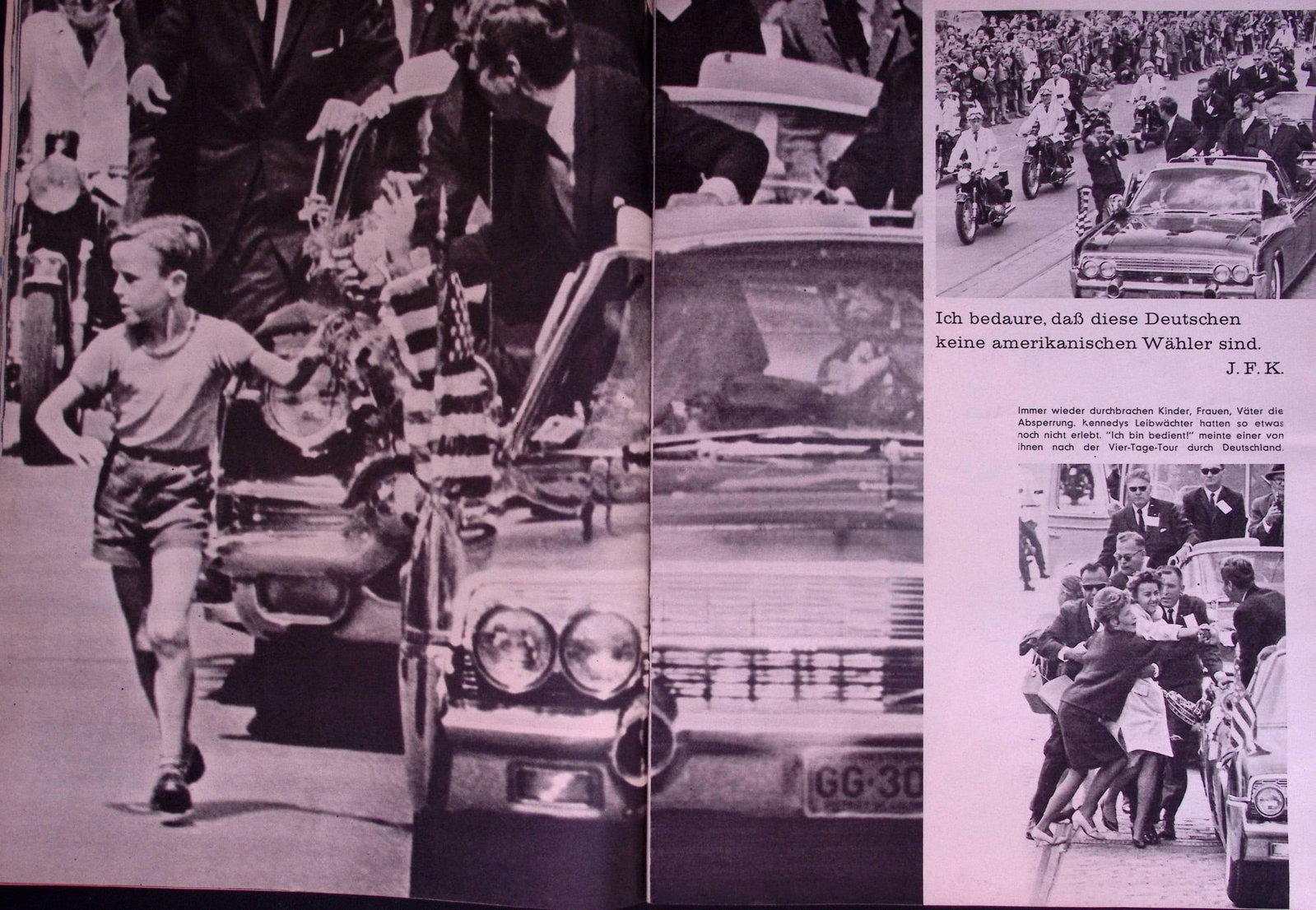 John F Kennedy Historic Trip to Berlin 76 Page Magazine 1963 Berliner Jlluftrirt - 5