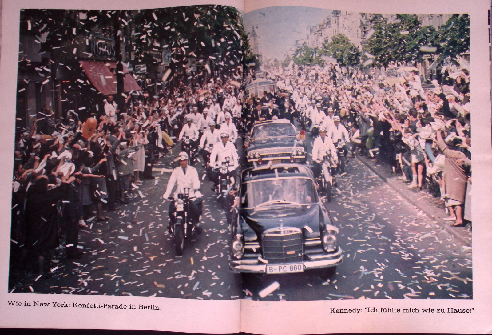 John F Kennedy Historic Trip to Berlin 76 Page Magazine 1963 Berliner Jlluftrirt - 7