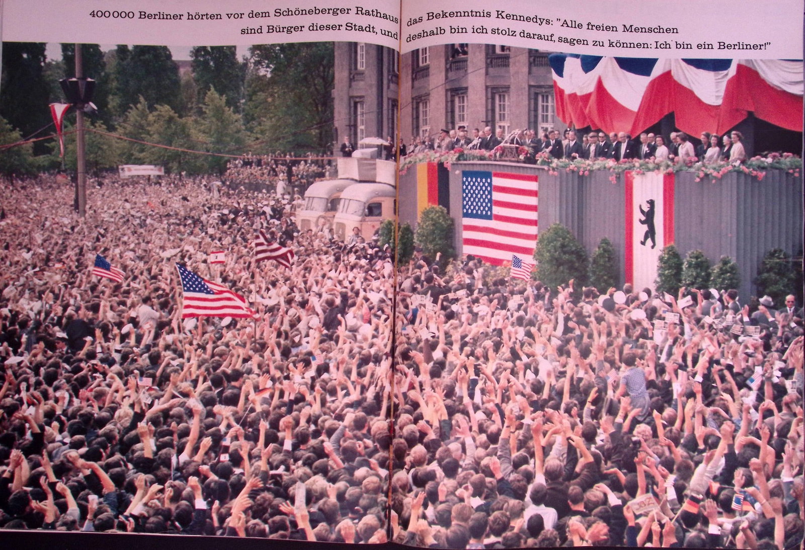 John F Kennedy Historic Trip to Berlin 76 Page Magazine 1963 Berliner Jlluftrirt - 8