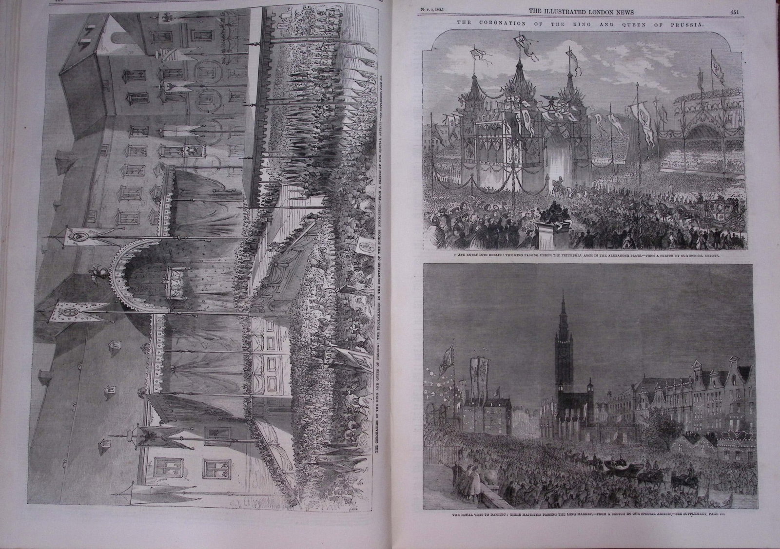 The Illustrated London News Antique Bound Edition July-Dec 1861 Over 600 Pages. - 11
