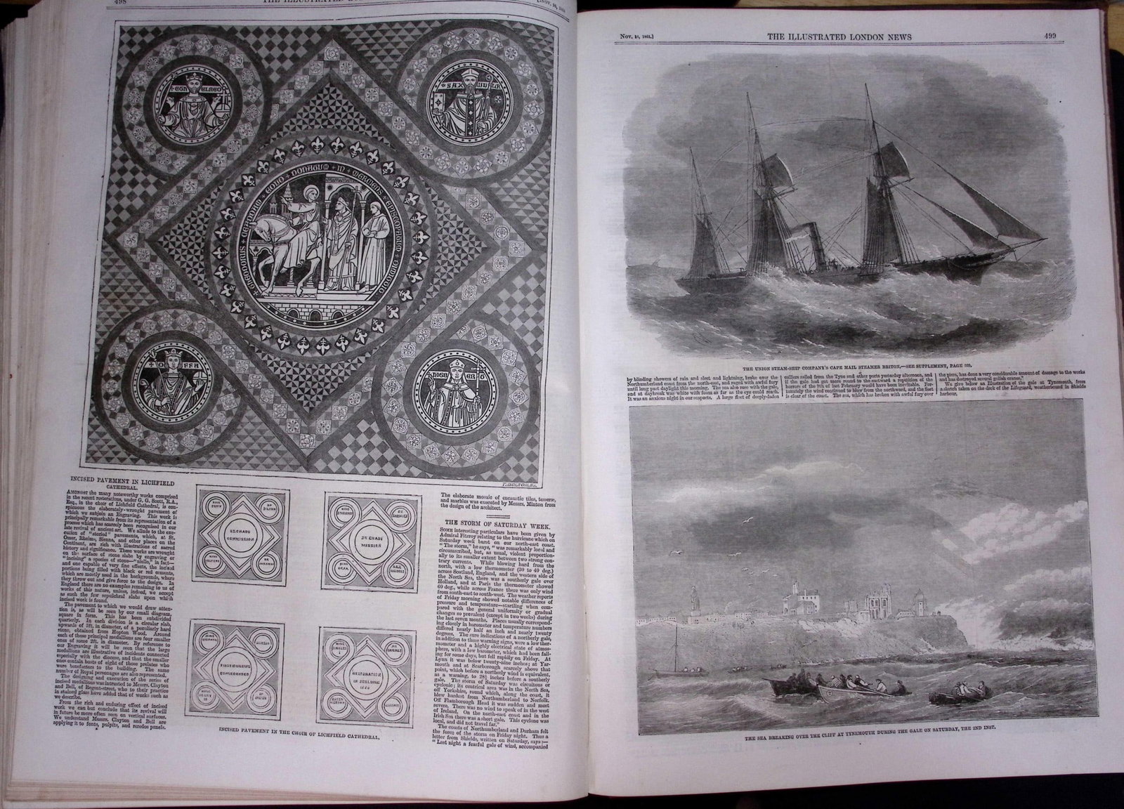 The Illustrated London News Antique Bound Edition July-Dec 1861 Over 600 Pages. - 12