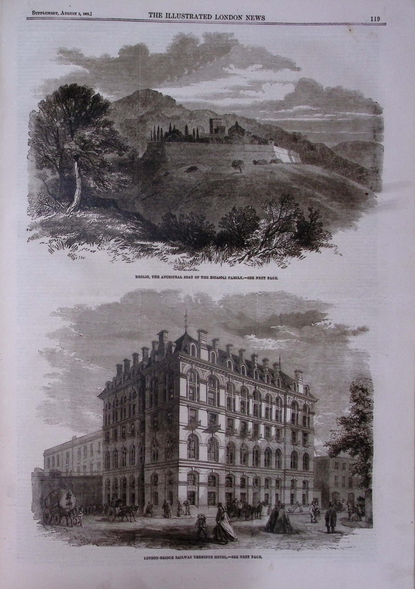 The Illustrated London News Antique Bound Edition July-Dec 1861 Over 600 Pages. - 16