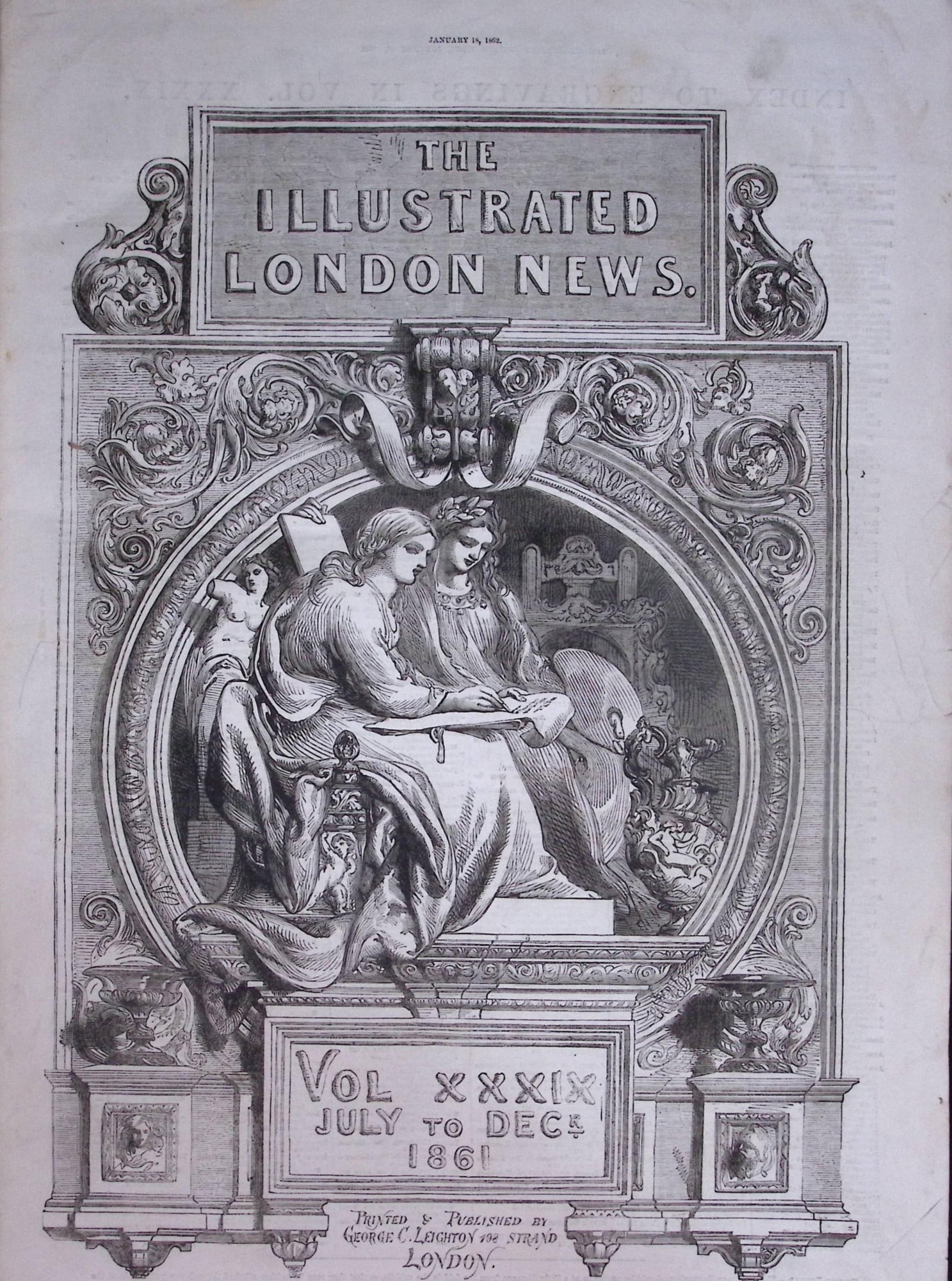 The Illustrated London News Antique Bound Edition July-Dec 1861 Over 600 Pages. (1 of 20)