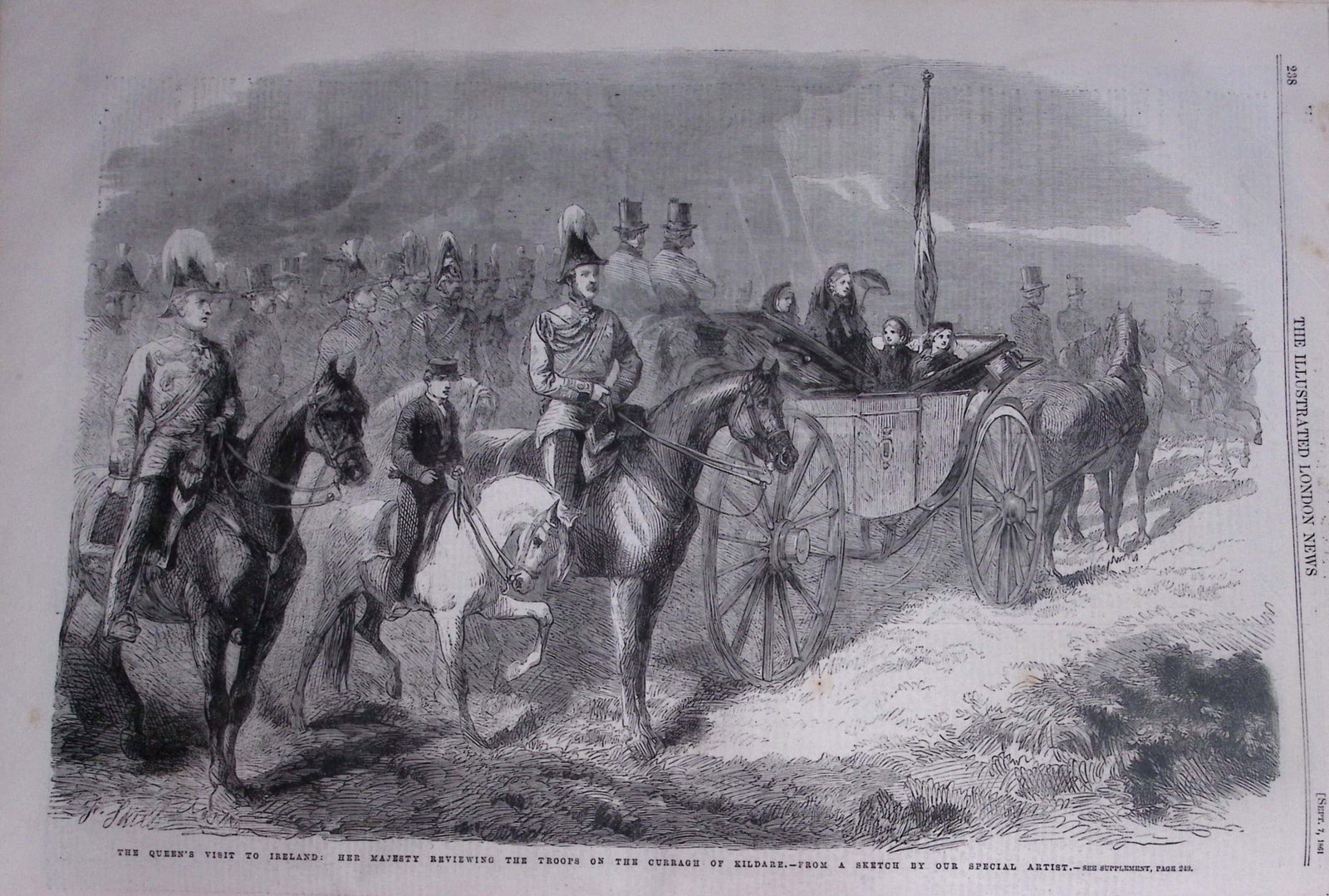 The Illustrated London News Antique Bound Edition July-Dec 1861 Over 600 Pages. - 7