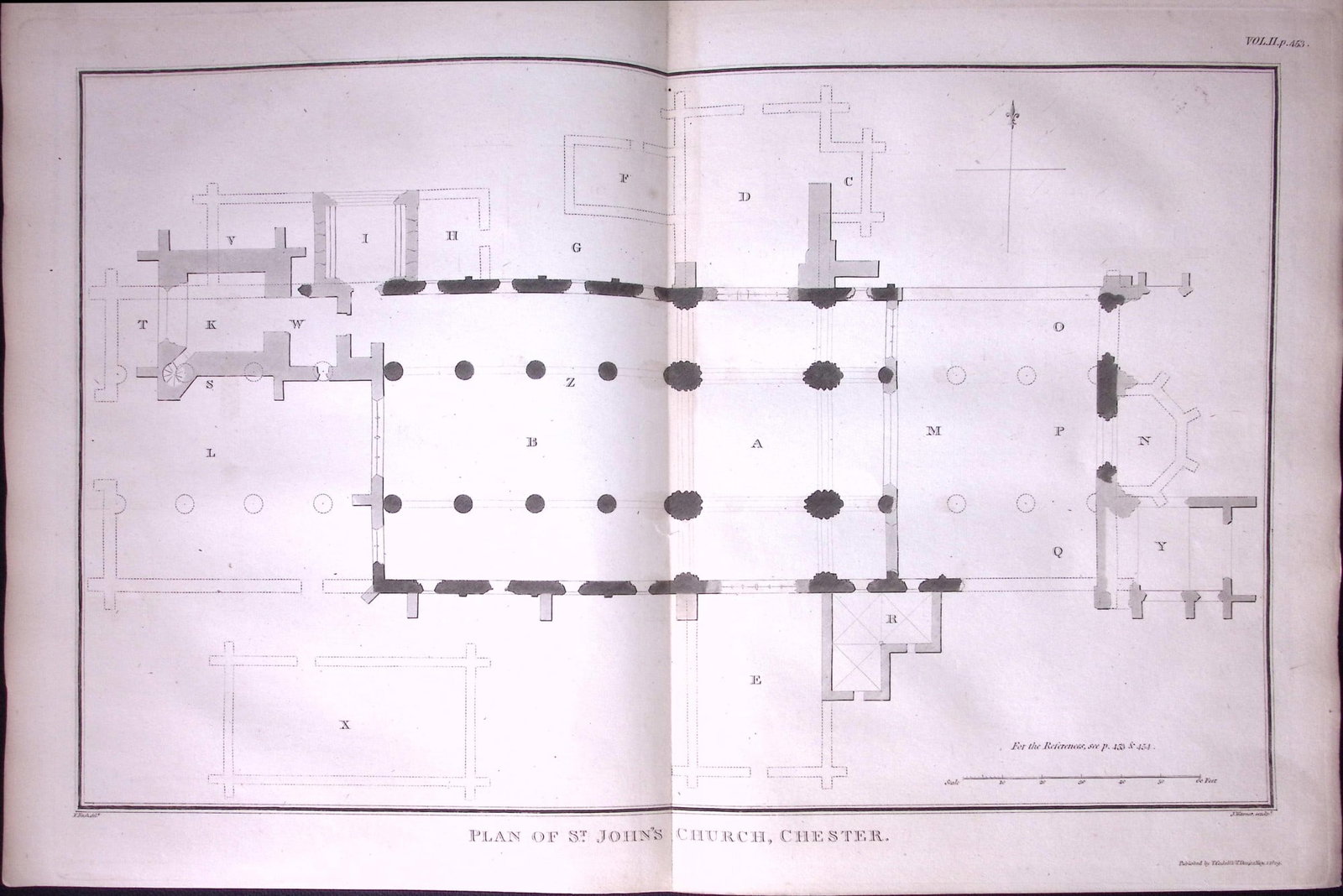 Plan of St John’s Church Chester Antique 216-Year-Old Large Copperplate-26-TR: Title: Plan of St John’s Church Chester Antique 216-Year-Old Large Copperplate-26-TR Description: This Antique Copperplate Print Has Been Removed from an Edition of. Magna Britannia