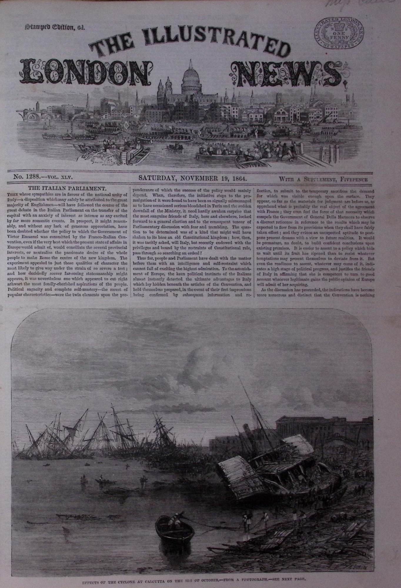 The Illustrated London News Antique Bound Edition July-Dec 1864 Over 650 Pages. - 10