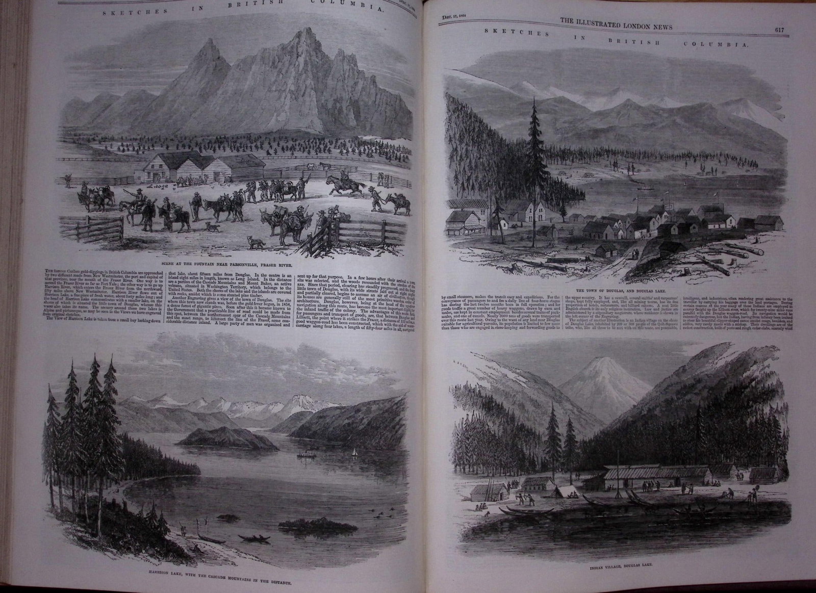 The Illustrated London News Antique Bound Edition July-Dec 1864 Over 650 Pages. - 12