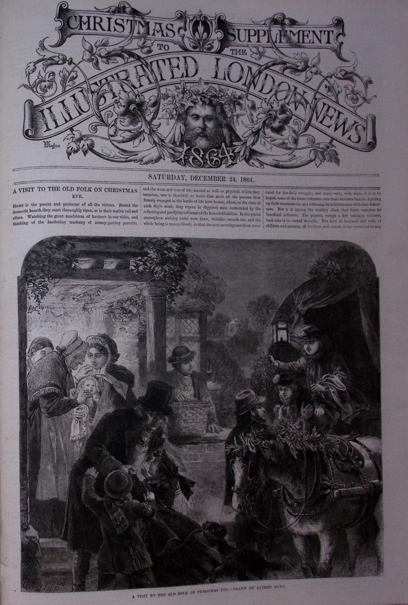 The Illustrated London News Antique Bound Edition July-Dec 1864 Over 650 Pages. - 13