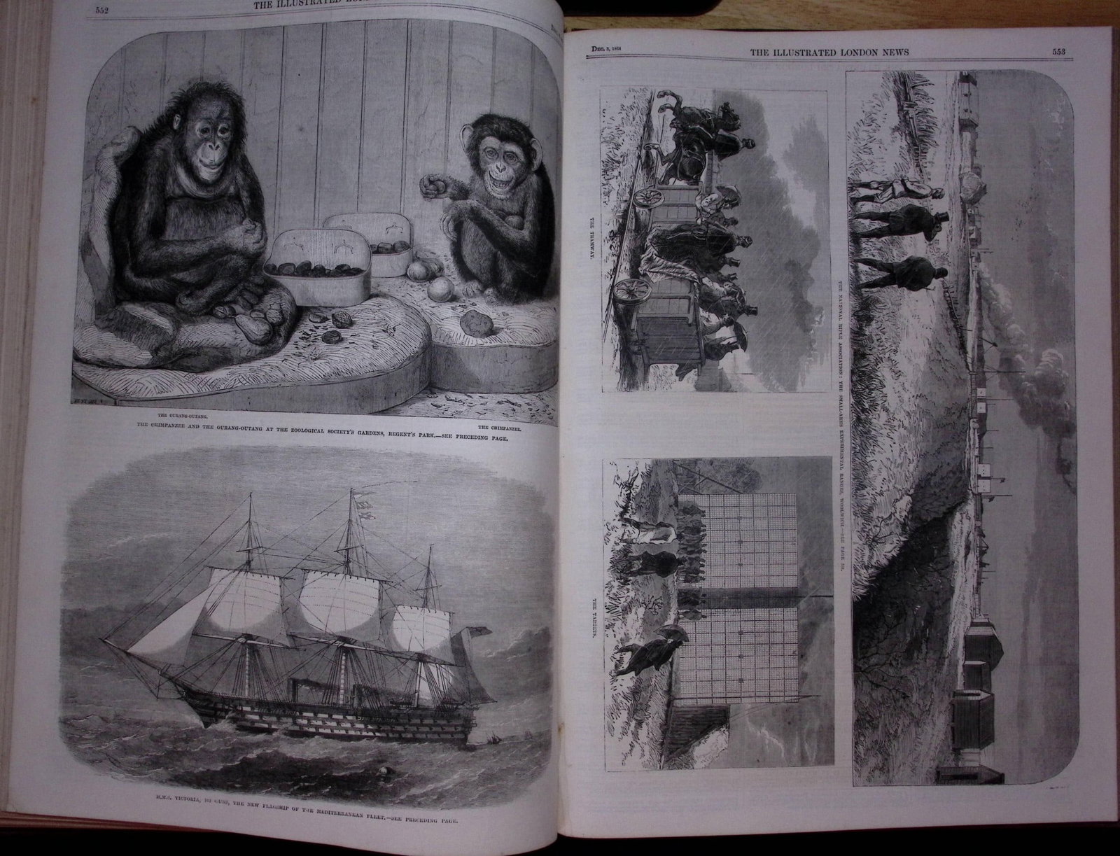 The Illustrated London News Antique Bound Edition July-Dec 1864 Over 650 Pages. - 17