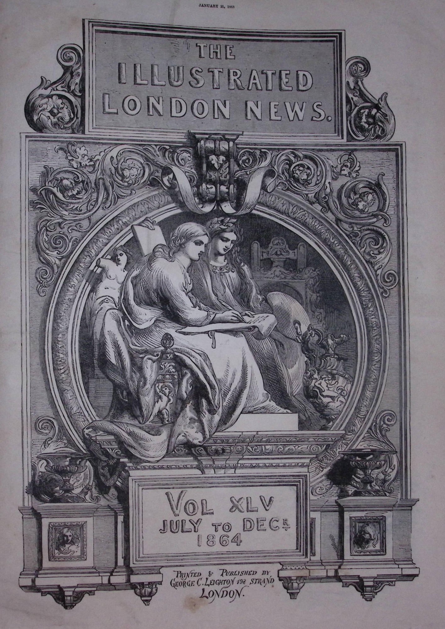 The Illustrated London News Antique Bound Edition July-Dec 1864 Over 650 Pages. (1 of 20)