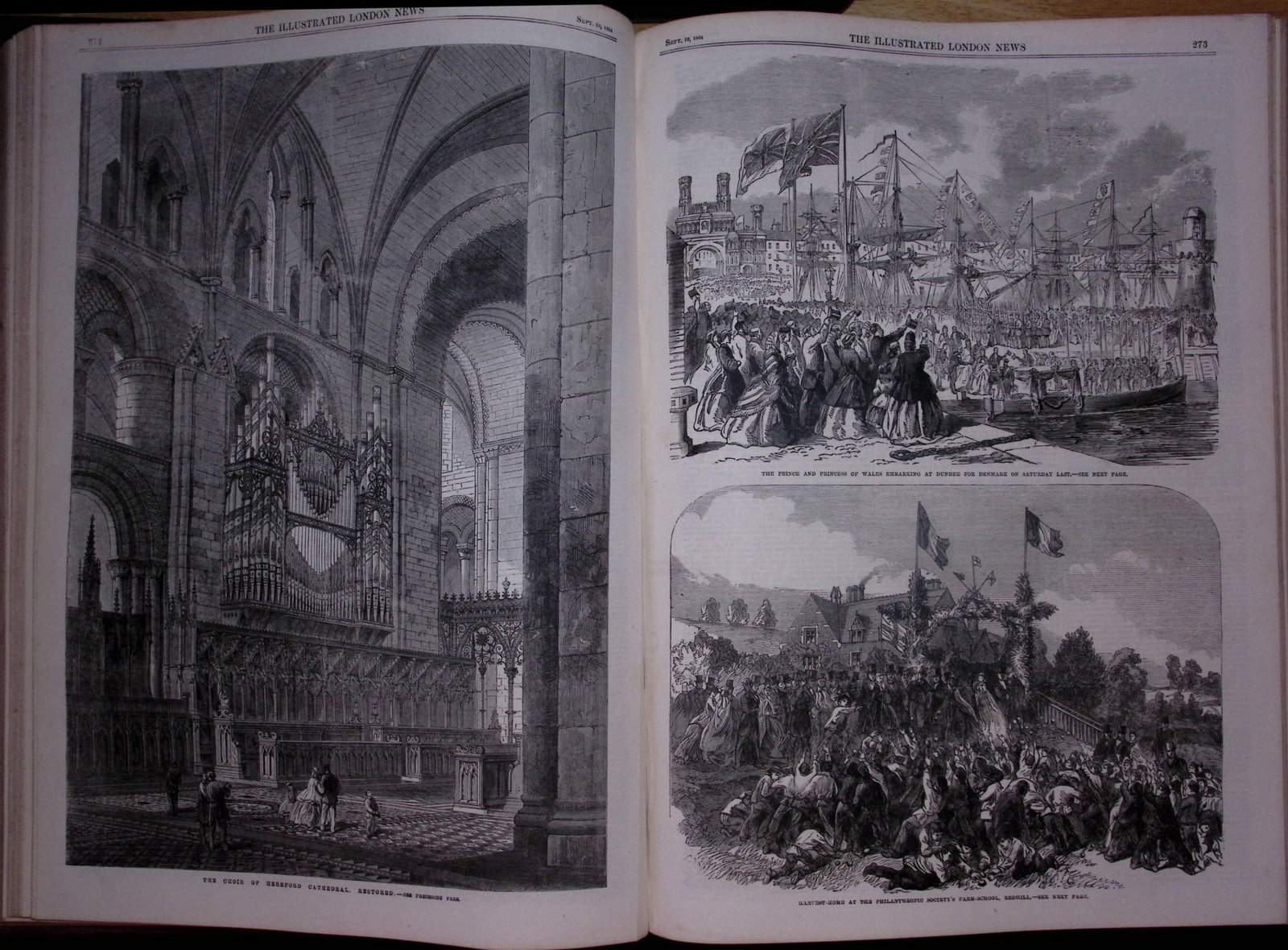 The Illustrated London News Antique Bound Edition July-Dec 1864 Over 650 Pages. - 5