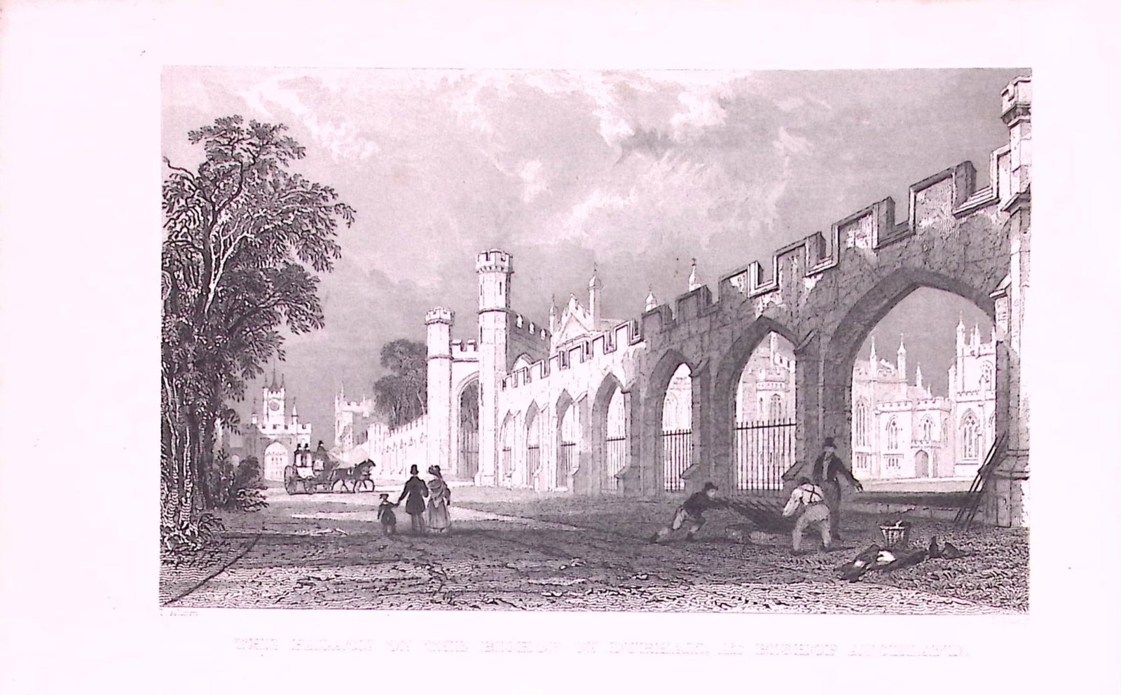Bishop of Durham Palace Cauldron Bishop Auckland 1835 Antique Steel Engraving-1-TR: Title: Bishop of Durham Palace Cauldron Bishop Auckland 1835 Antique Steel Engraving-1-TR Description: This Steel Engraved Print Has Been Removed from an Antique 1835 Edition of. Westmorland,