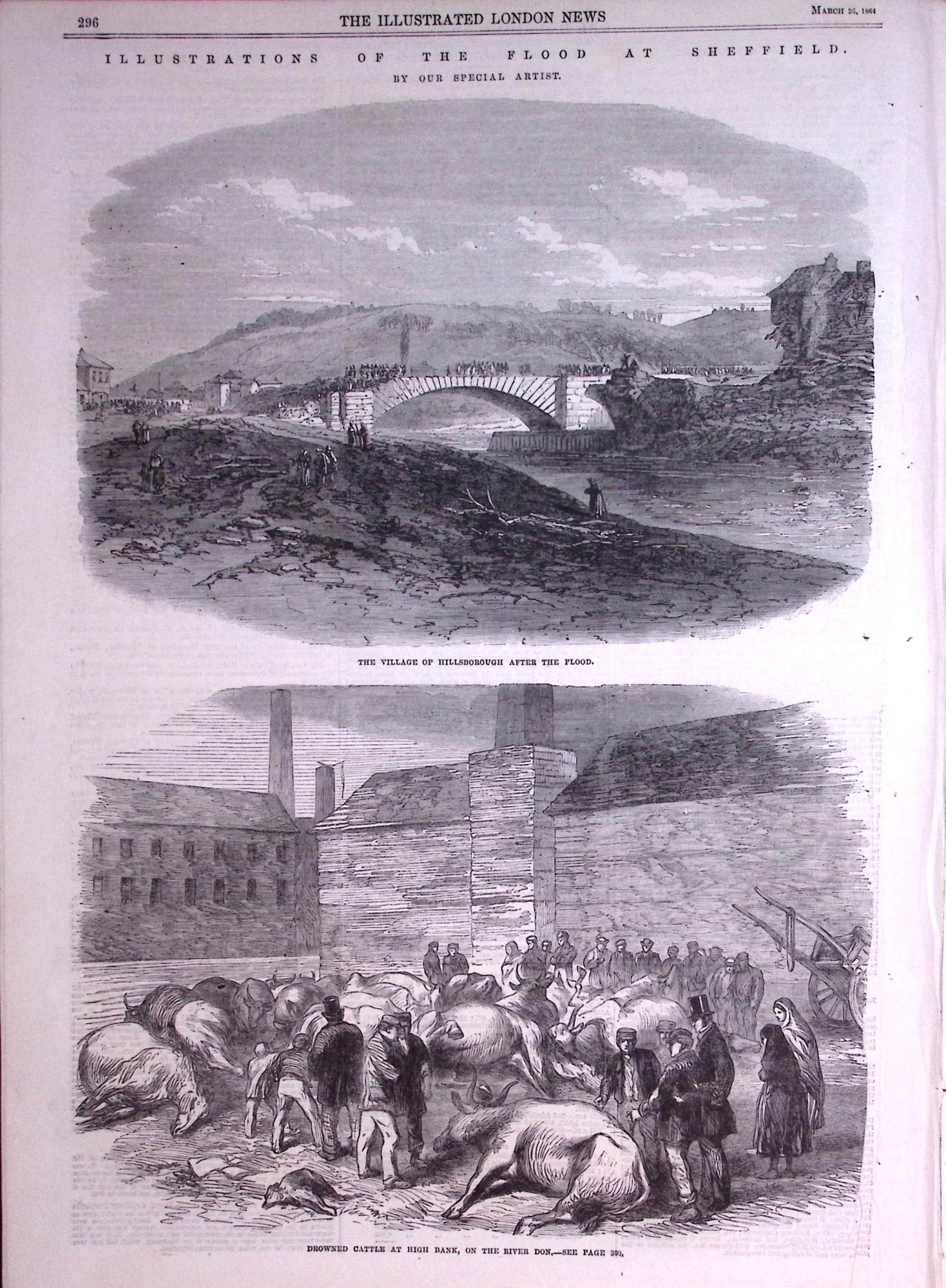 The Great Sheffield Flood of 1864-240 People Died, over 4,000 Houses Destroyed Newspaper-1 - 3
