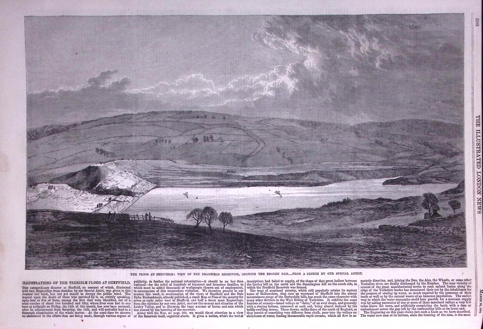 The Great Sheffield Flood of 1864-240 People Died, over 4,000 Houses Destroyed Newspaper-1 - 4