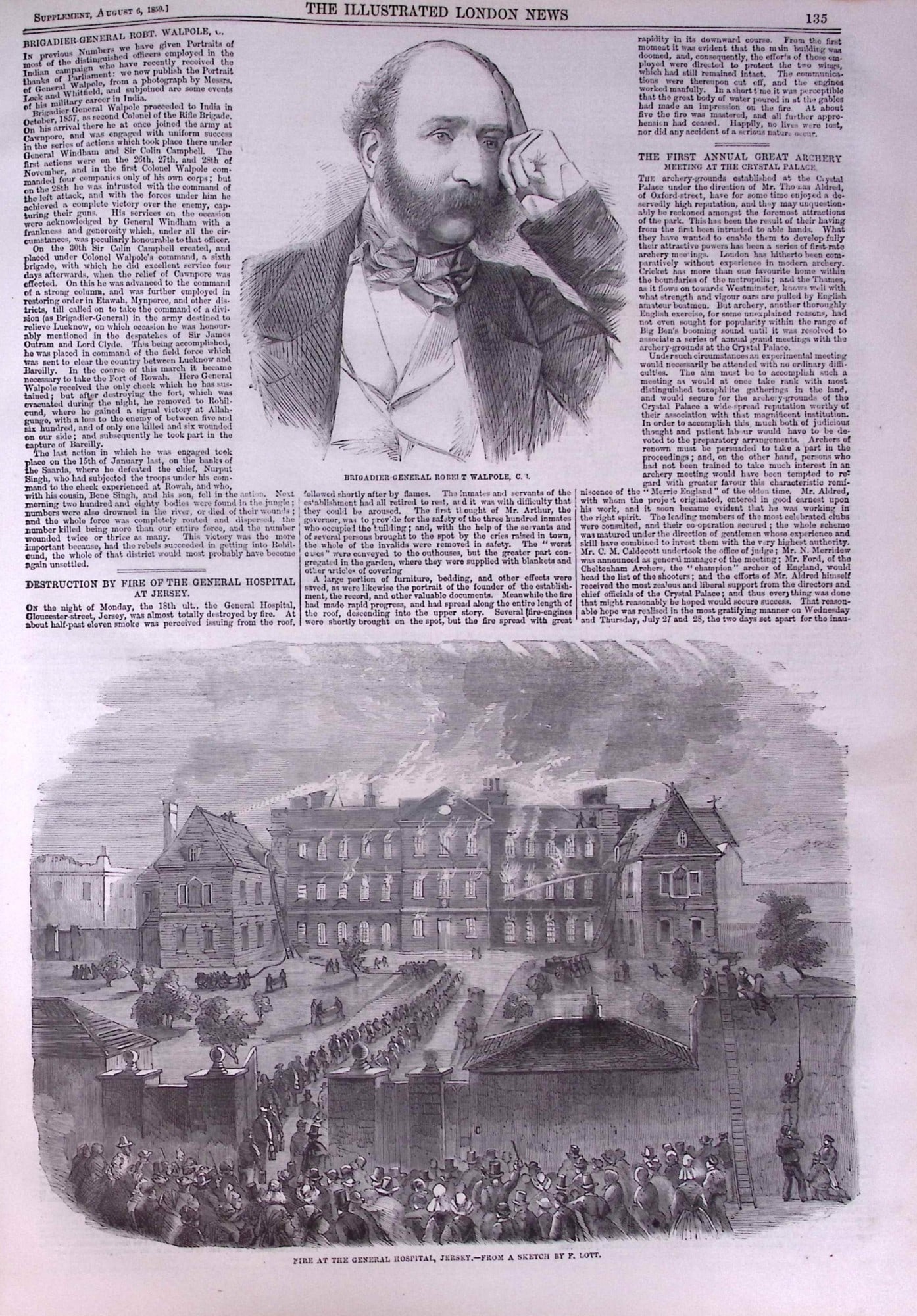 The Illustrated London News Antique Bound Edition July-Dec 1859 Over 600 Pages. - 10