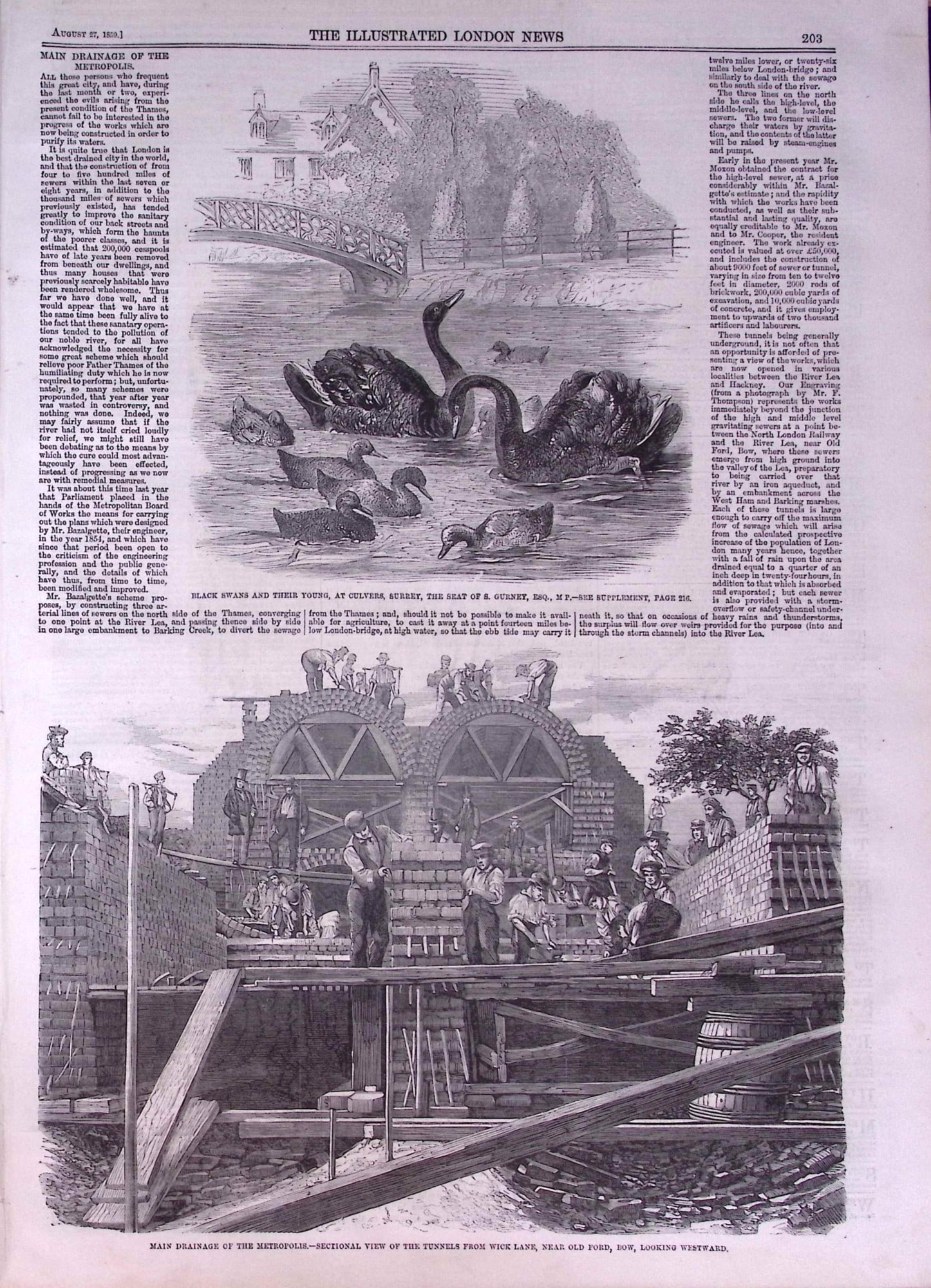 The Illustrated London News Antique Bound Edition July-Dec 1859 Over 600 Pages. - 14