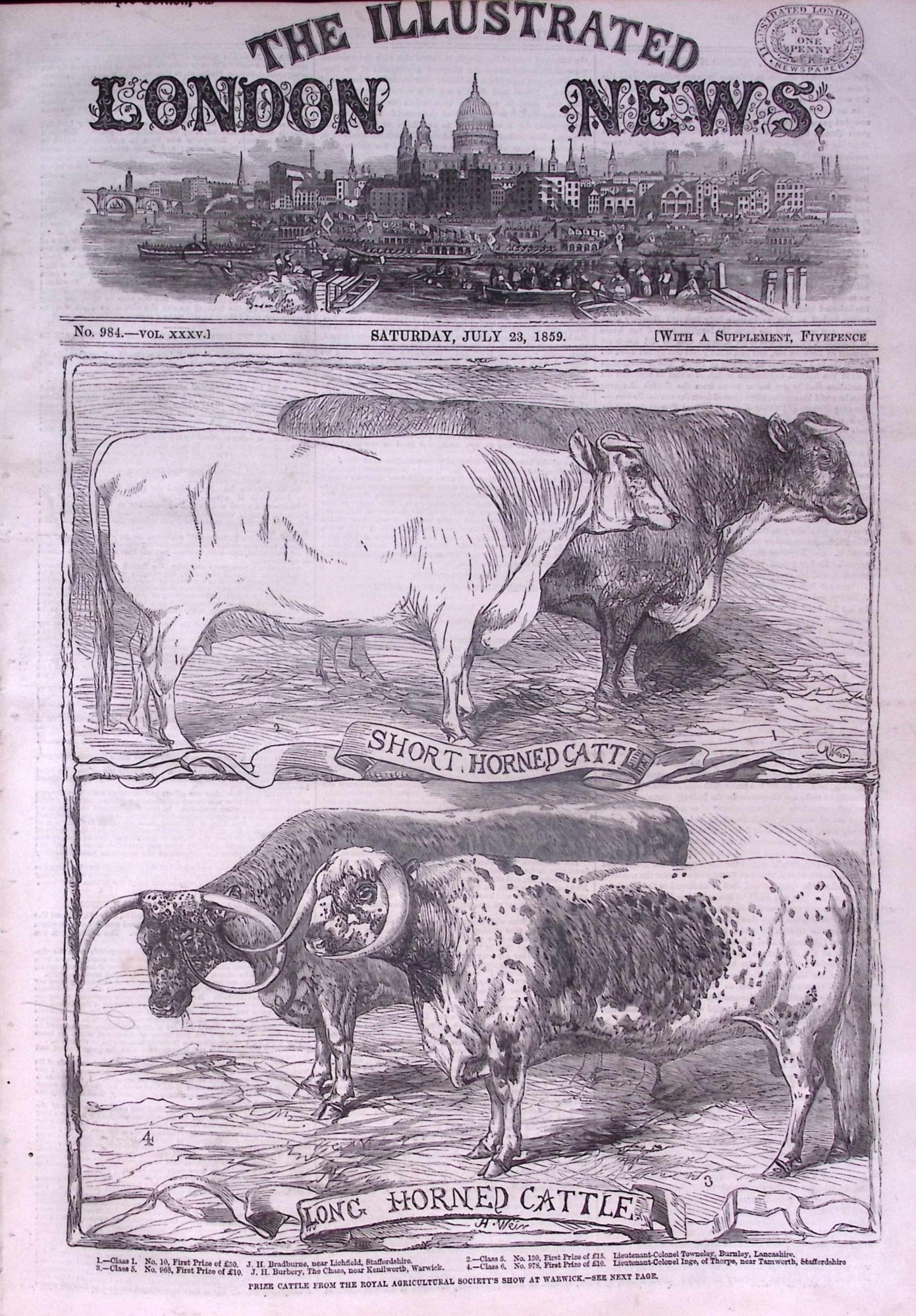 The Illustrated London News Antique Bound Edition July-Dec 1859 Over 600 Pages.: Title: The Illustrated London News Antique Bound Edition July-Dec 1859 Over 600 Pages. Description: The Illustrated London News Antique Bound Edition July-Dec 1859 Over 600 Pages. A Large volume of