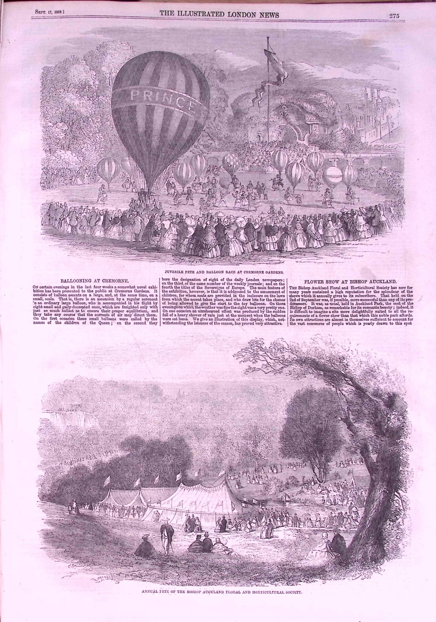 The Illustrated London News Antique Bound Edition July-Dec 1859 Over 600 Pages. - 3