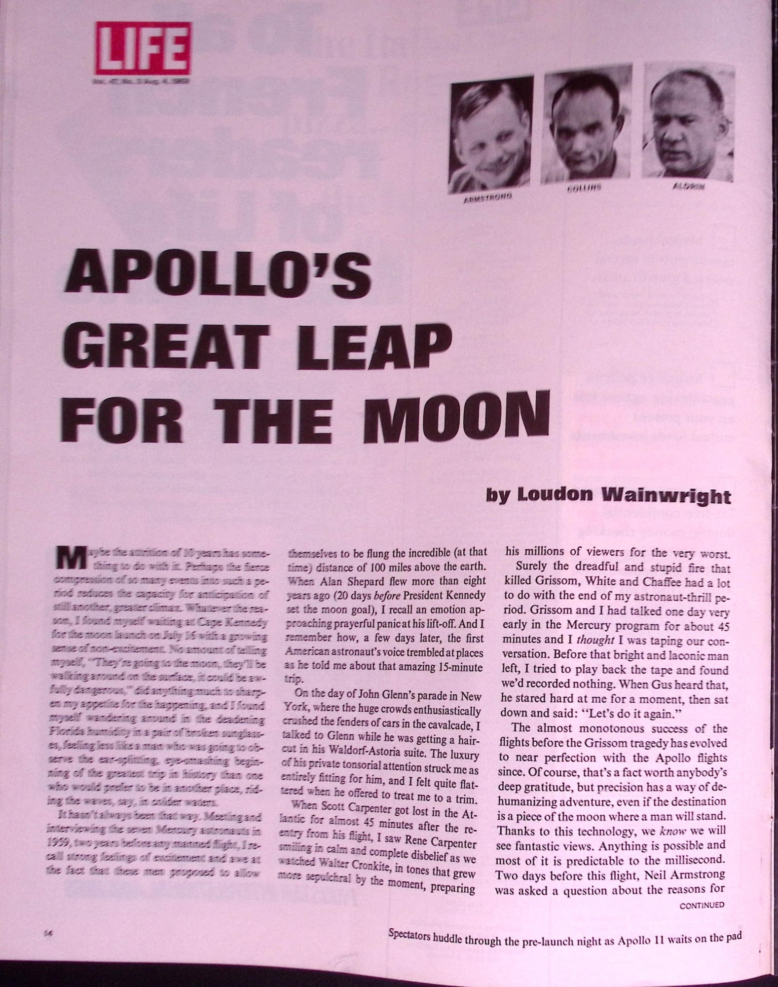 Apollo 11 Leaving For The Moon Landing 1969 Special Life Magazine. - 6