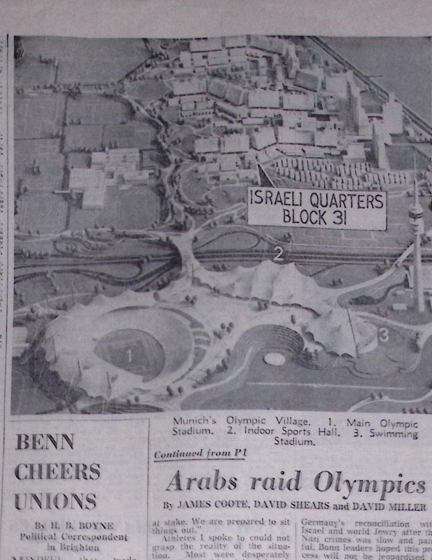 1972 Summer Olympics Massacre in Munich Daily Telegraph Newspaper-26. - 2