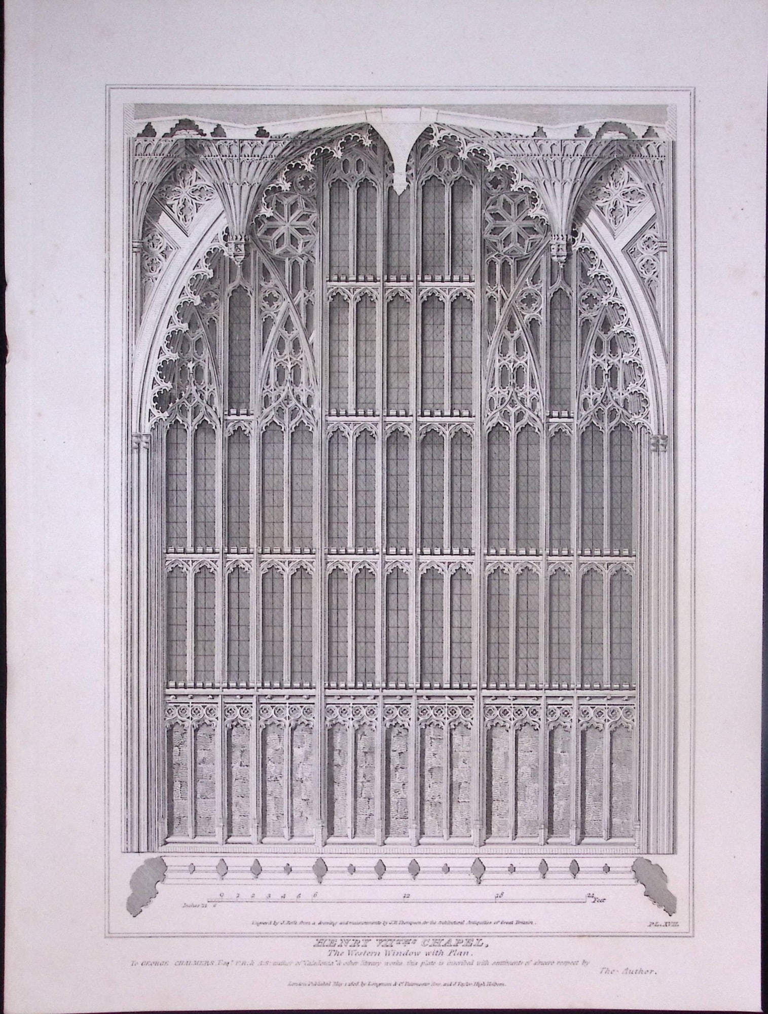 Henry VII Chapel Westminster Abbey 190 Years-Old John Britton Antique Steel Engraving-306: Title: Henry VII Chapel Westminster Abbey 190 Years-Old John Britton Antique Steel Engraving-306 Description: This 191 Years-Old Steel Gilt-Edged Engraved Plate Has Been Removed from an Antique