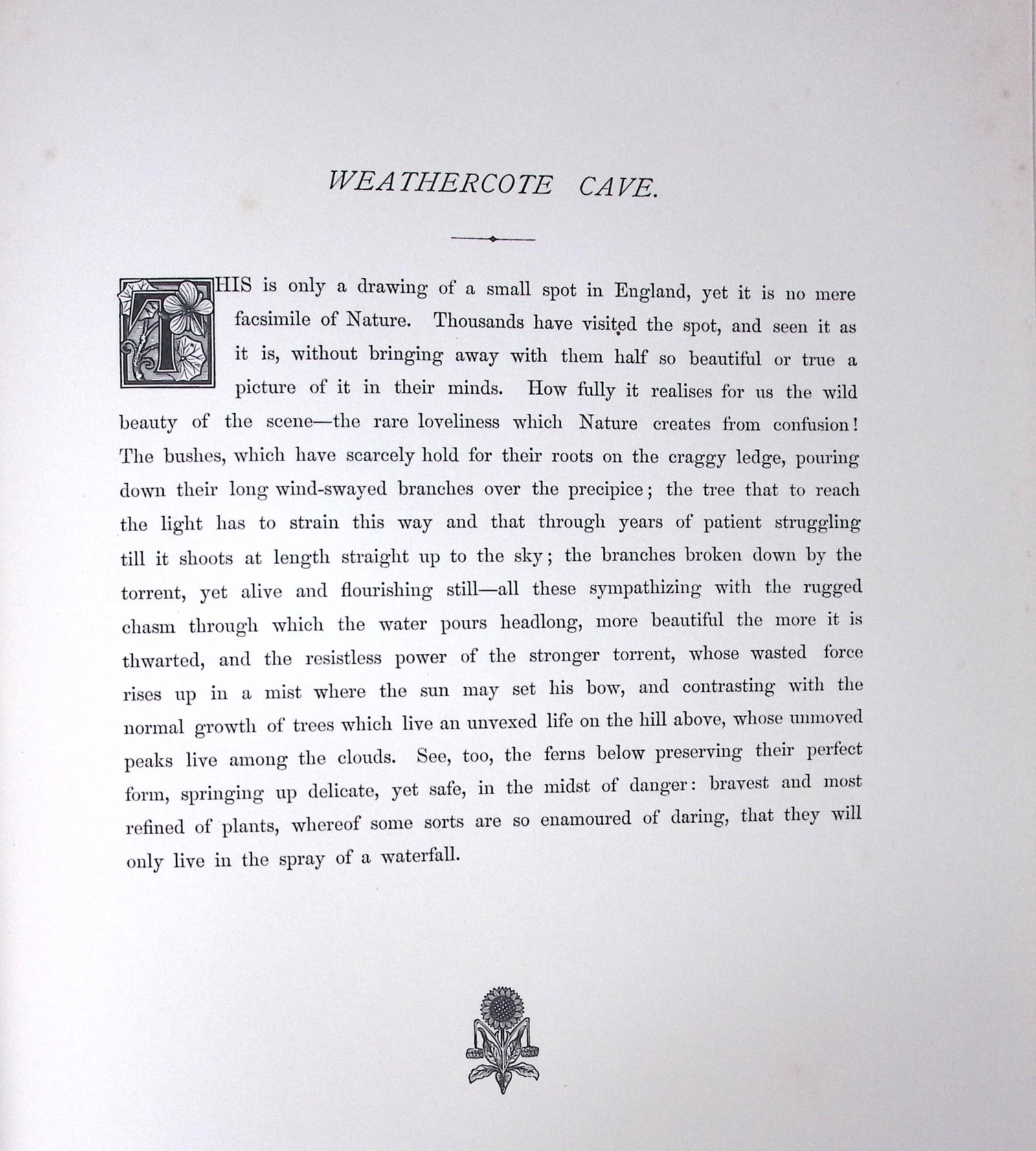 J.M.W Turner Weathercote Cave North Yorkshire Antique Steel Engraving-97-TR - 2