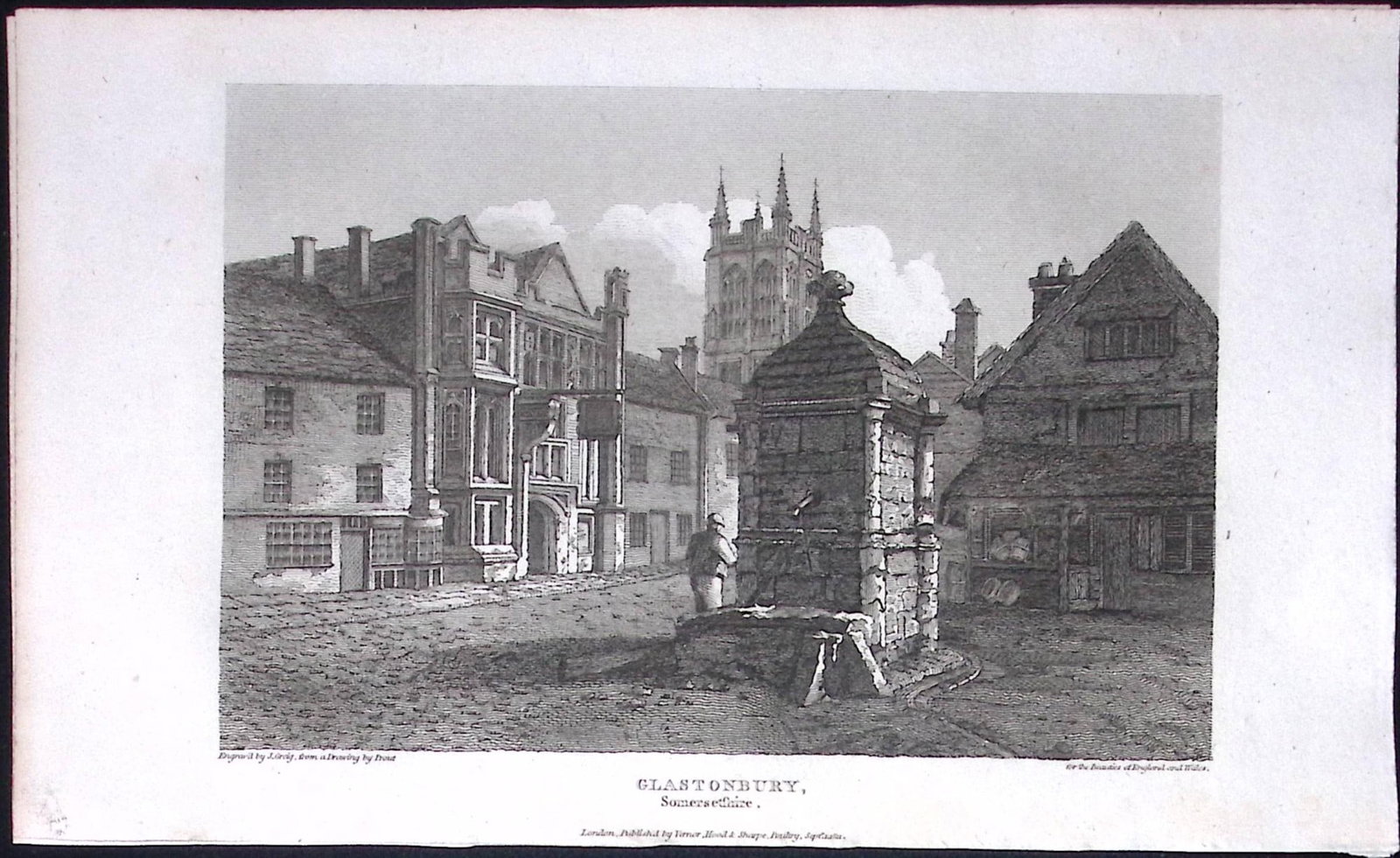 Glastonbury Somerset Antique 212 Years-Old Georgian Steel-Engraving-171: Title: Glastonbury Somerset Antique 212 Years-Old Georgian Steel-Engraving-171 Description: Glastonbury Somerset Antique 212 Years-Old Georgian Steel-Engraving-171. This Somerset Georgian Antiq