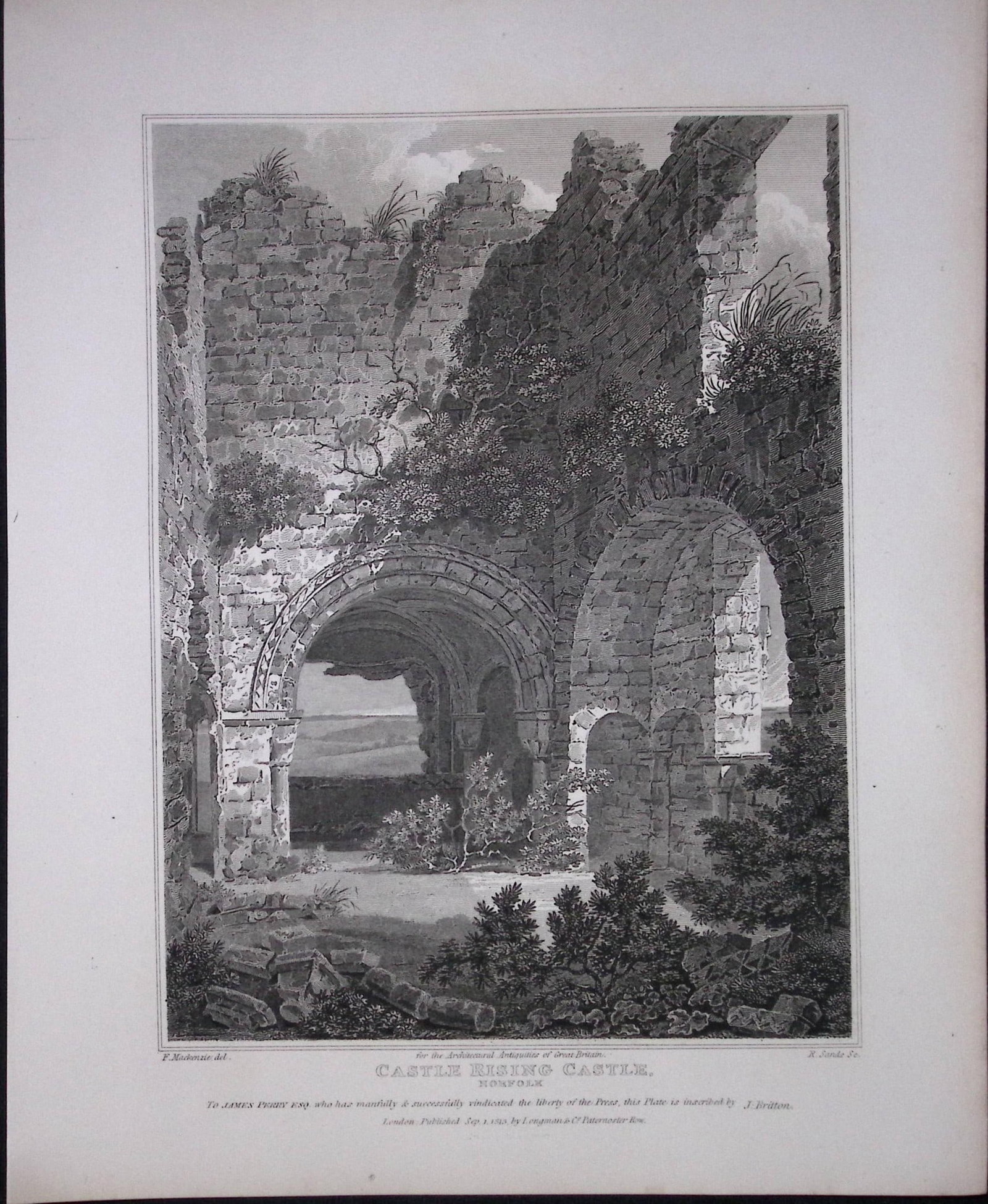 Castle Rising Norfolk 190 Years-Old Rare John Britton Antique Steel Engraving-114: Title: Castle Rising Norfolk 190 Years-Old Rare John Britton Antique Steel Engraving-114 Description: This 191 Years-Old Steel Engraved Plate Has Been Removed from an Antique Edition of. John Britton