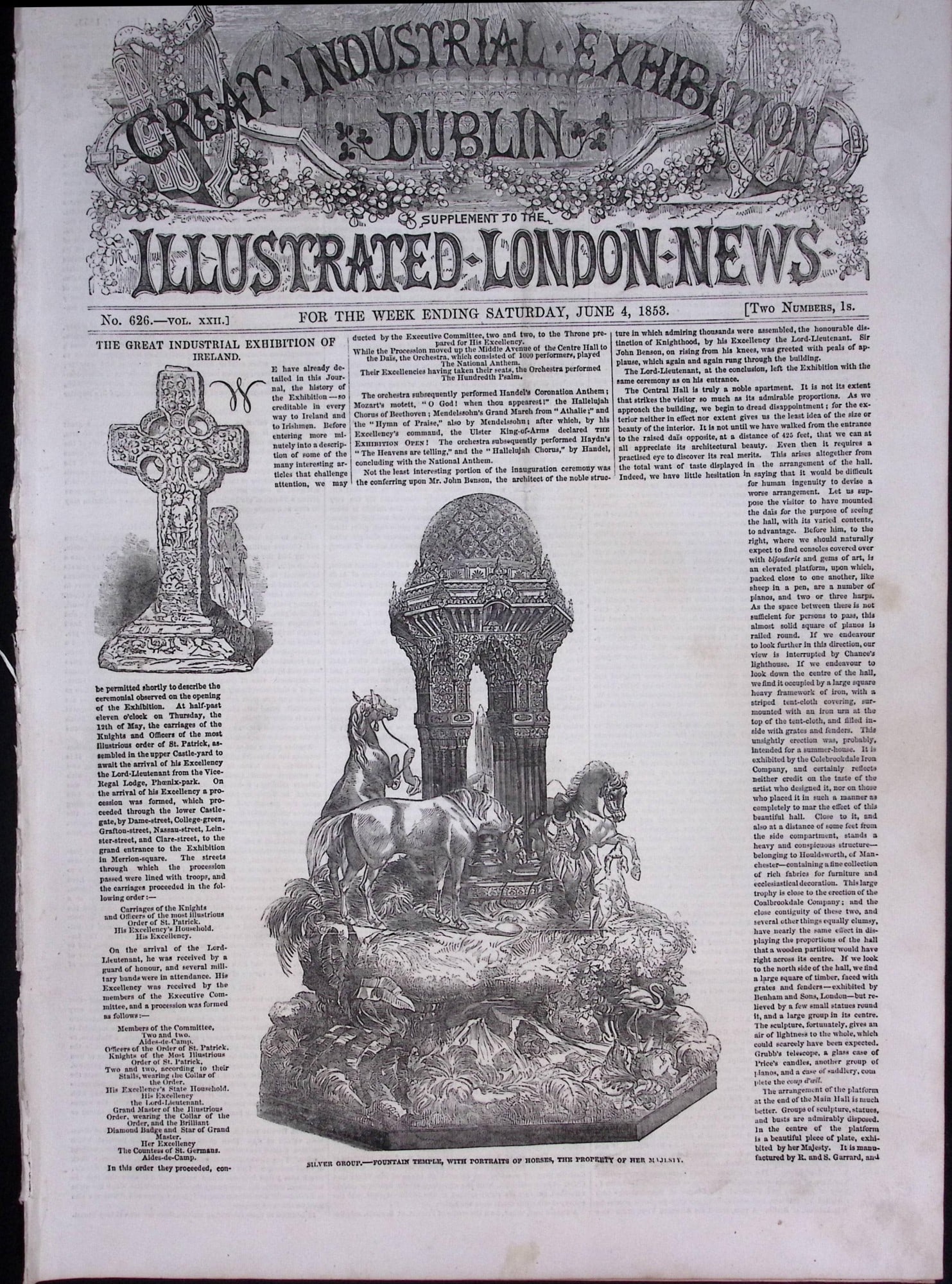 Great Exhibition of Ireland in Dublin Antique 173-Year-Old Complete Newspaper: Title: Great Exhibition of Ireland in Dublin Antique 173-Year-Old Complete Newspaper Description: Great Exhibition of Ireland in Dublin Antique 173-Year-Old Complete Newspaper. This is a Complete